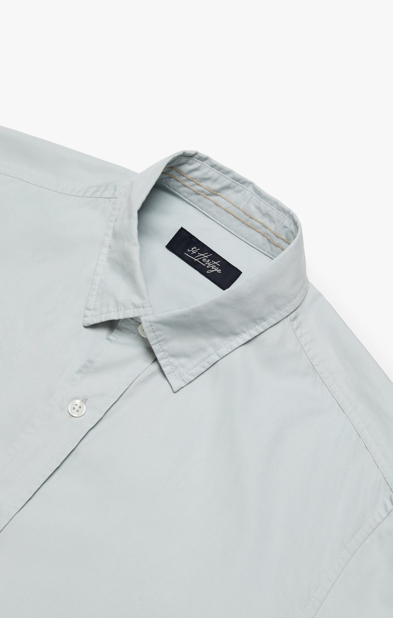 Luxe Twill Shirt In Pearl Blue