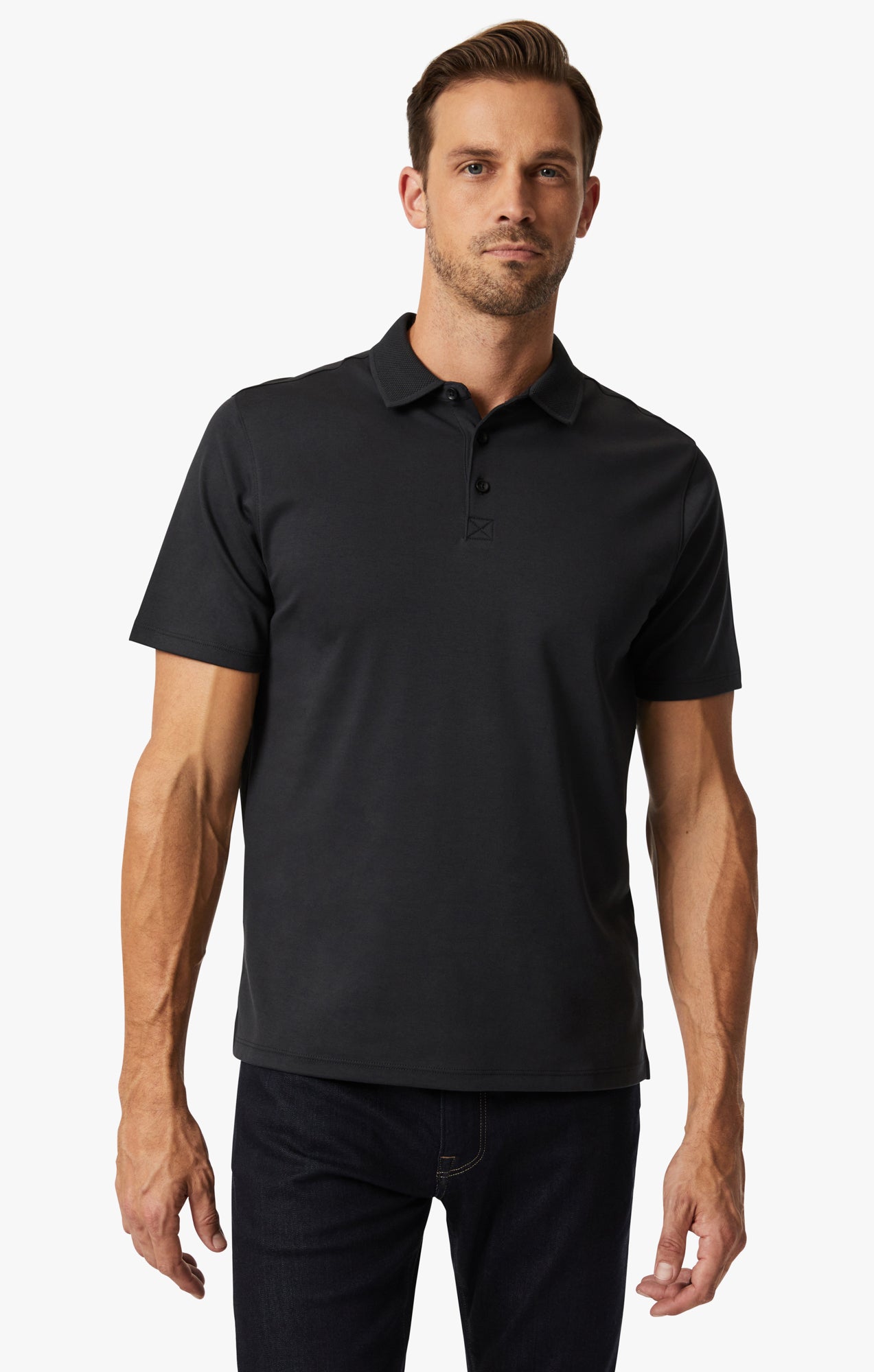 Polo T-Shirt In Black – 34 Heritage