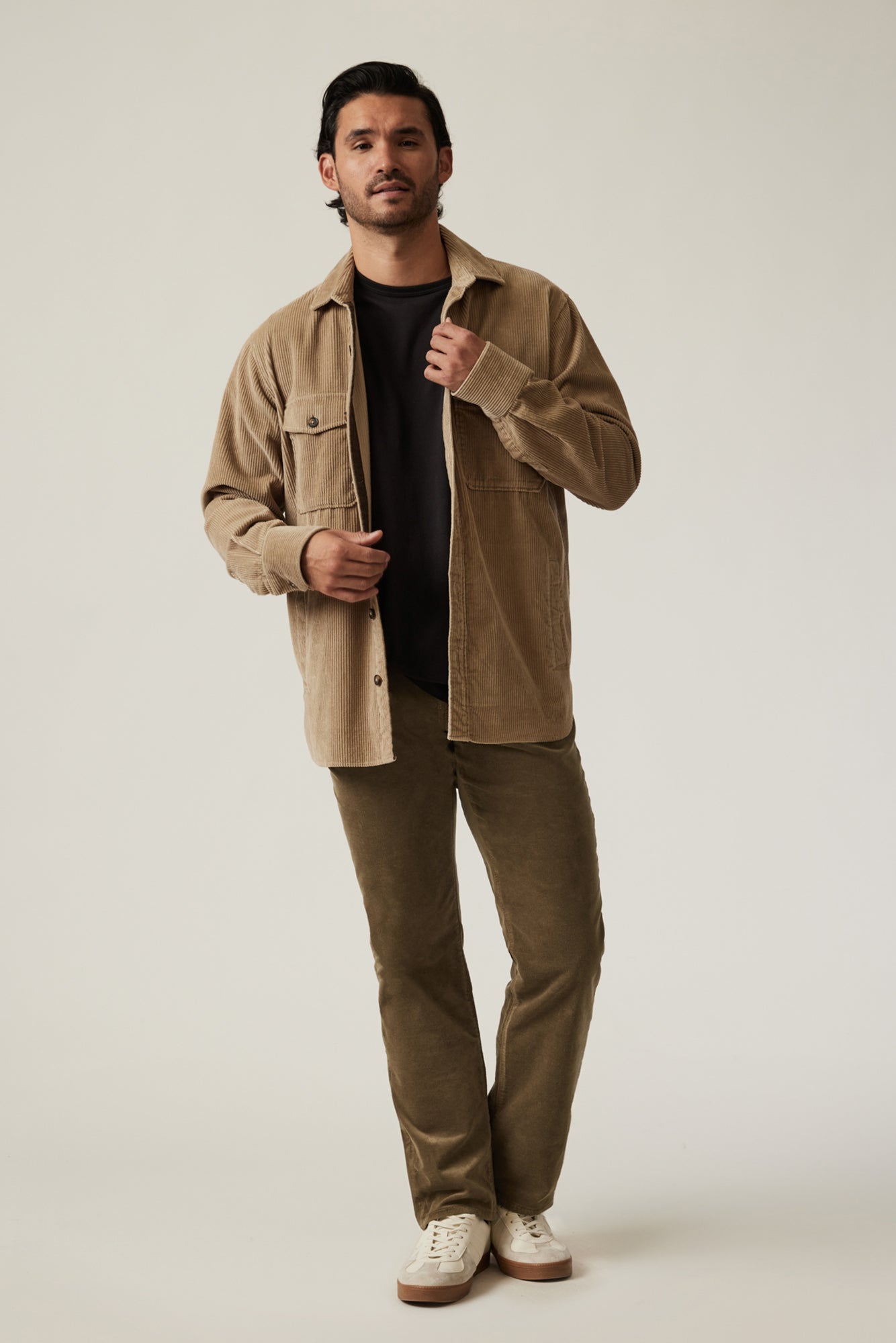 34 Heritage Men's Courage Straight Leg Pants in Tobacco Cord