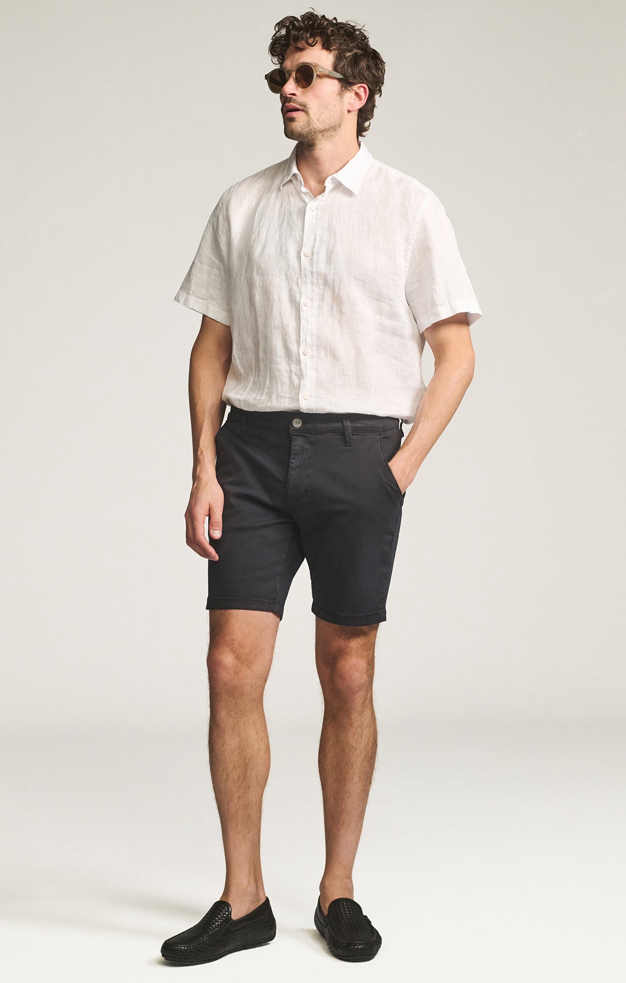 Men's Arizona Shorts in Navy Twill, 34