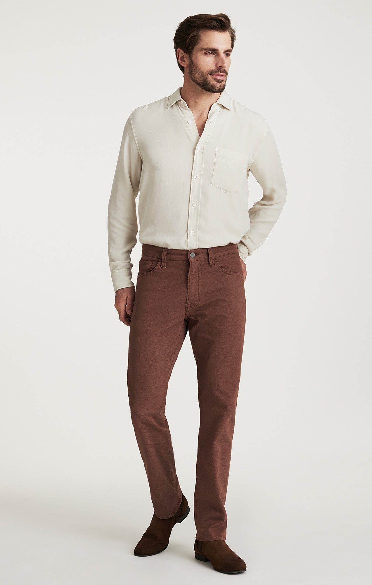 Men's Courage Straight Leg Pants In Cappuccino Coolmax, 40x32