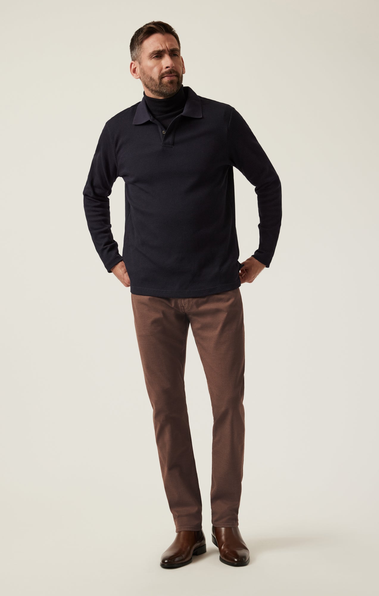 Men's Courage Straight Leg Pants in Brown Coolmax, 33x32 | 34 Heritage Men's Courage Straight Leg Pants in Brown Coolmax, 33x32 | 34 Heritage