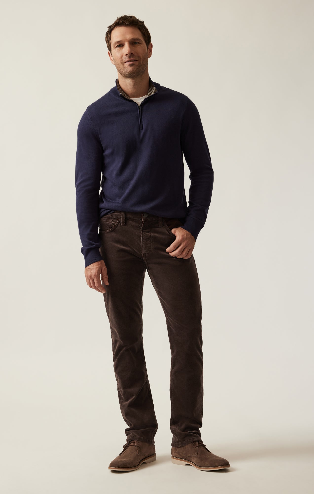 brown corduroy dress pants Brown Stretch Corduroy Dress Pants