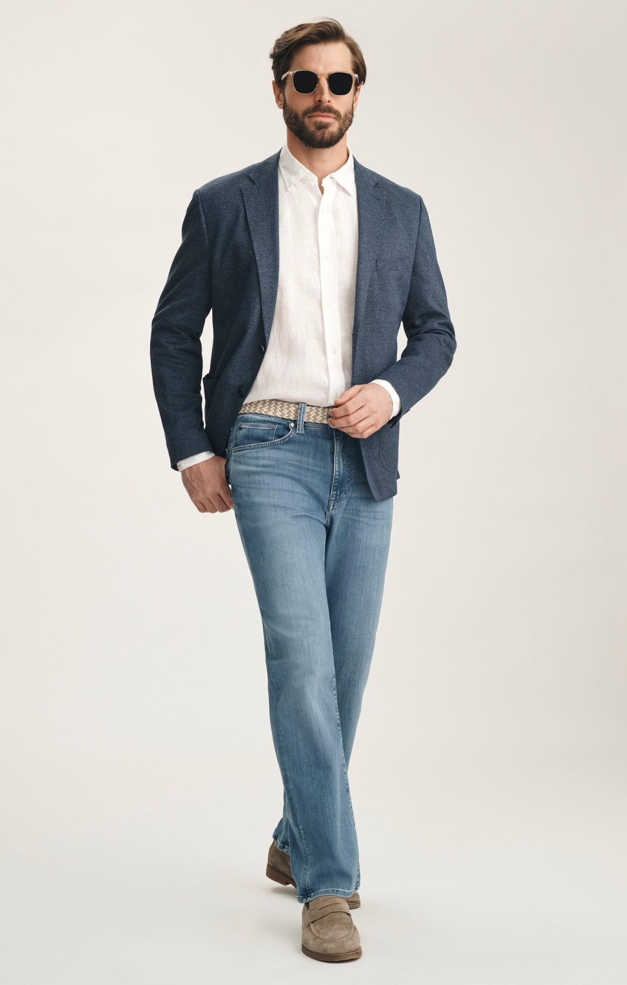 ジェミン Charisma Relaxed Straight Jeans In Light Brushed Urban – 34 Heritage