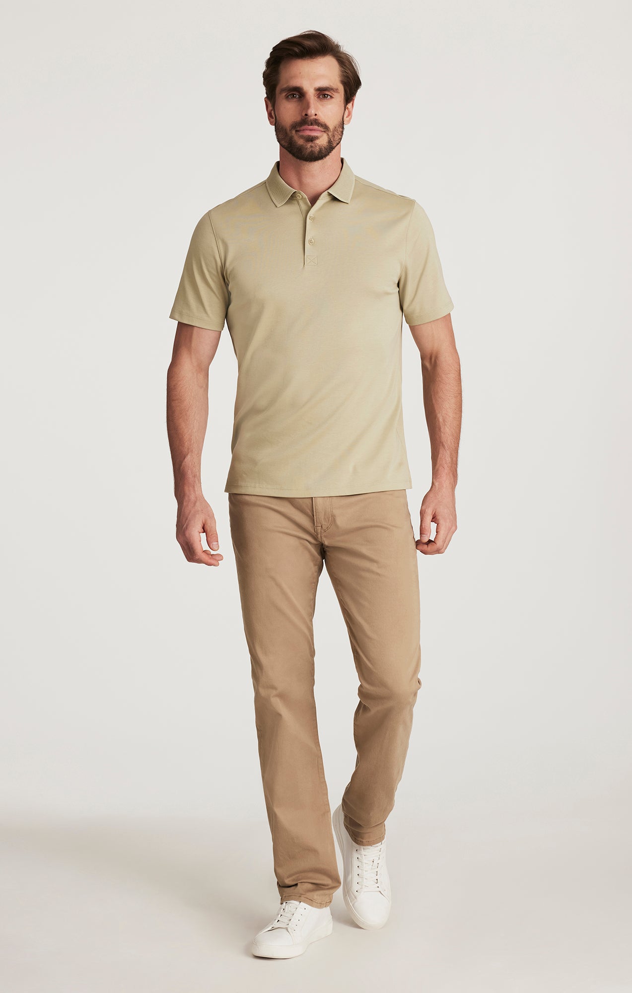 34 Heritage Men's Courage Straight Leg in Khaki Twill