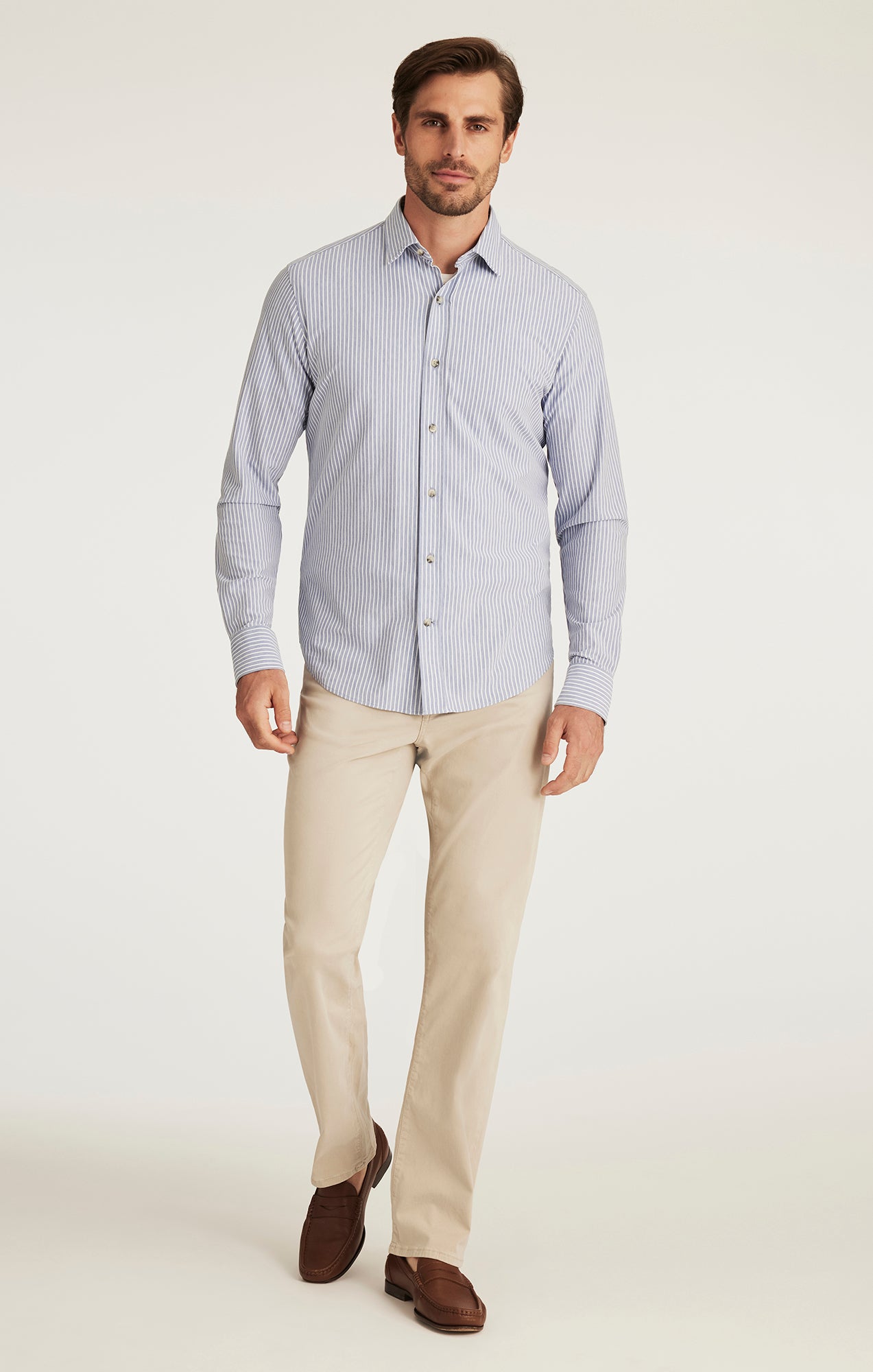 Charisma Relaxed Straight Leg Pants in Dawn Twill | 34 Heritage