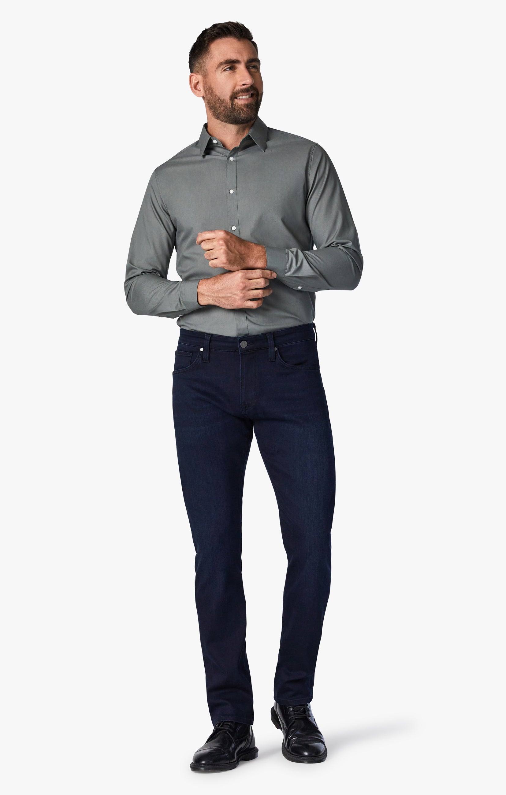 34 Heritage Men's Cool Tapered Leg Pants in Ink Rome