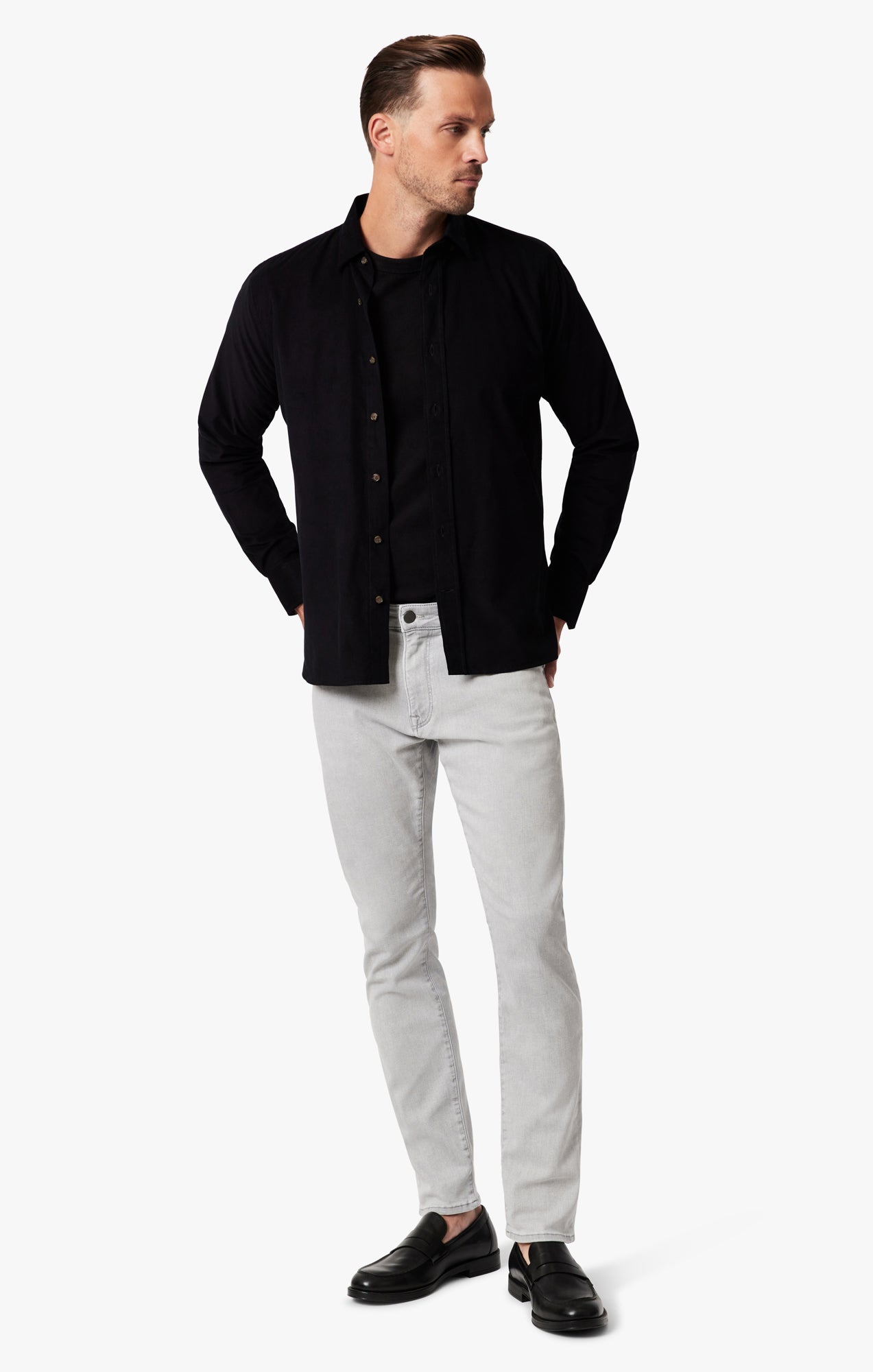 Courage Straight Leg Jeans In Black Urban 31081787