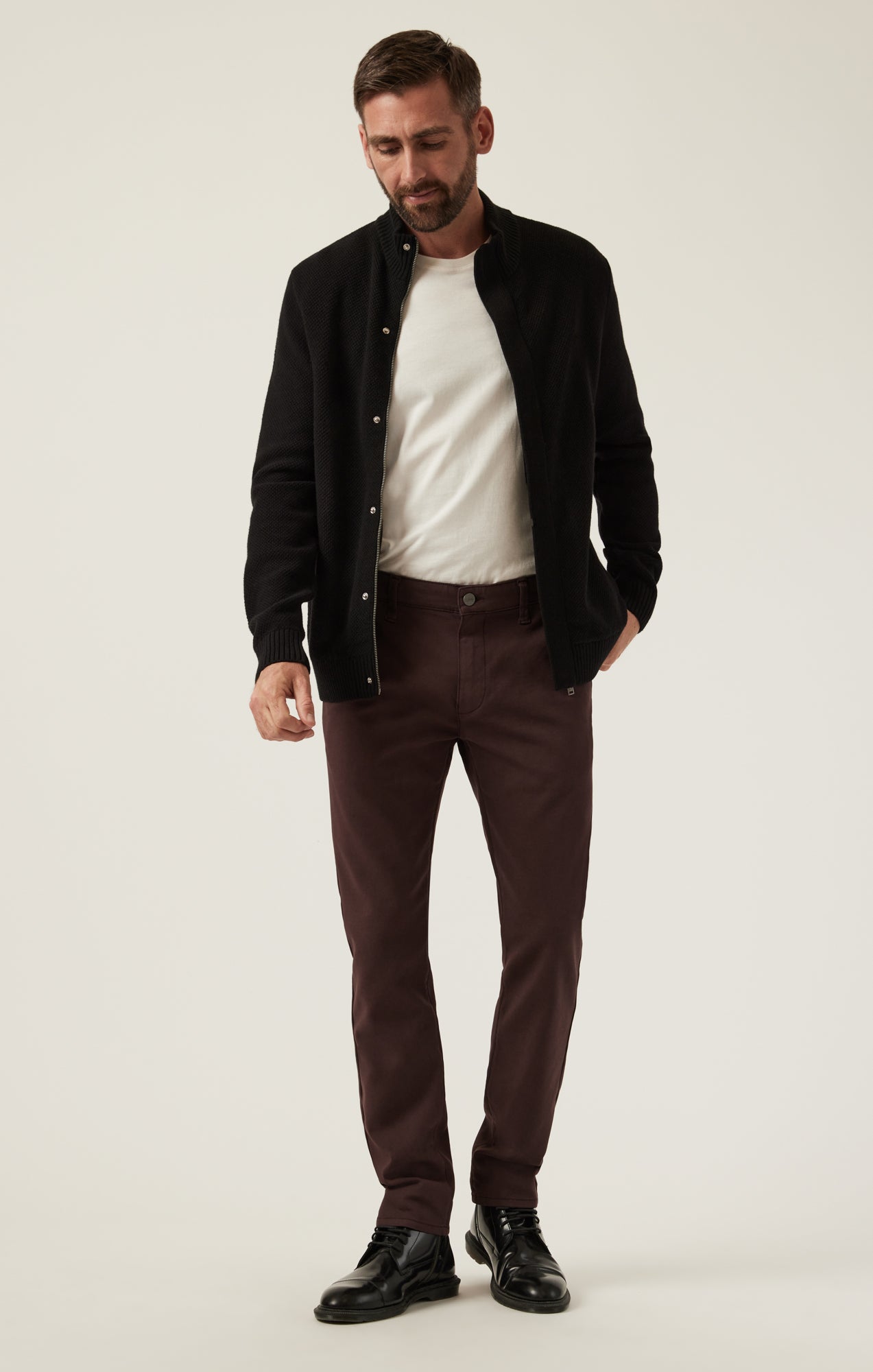 34 Heritage Men's Verona Slim Fit Chinos - Brown - Casual Pants 34 Heritage Men's Verona Slim Fit Chinos - Brown - Casual Pants
