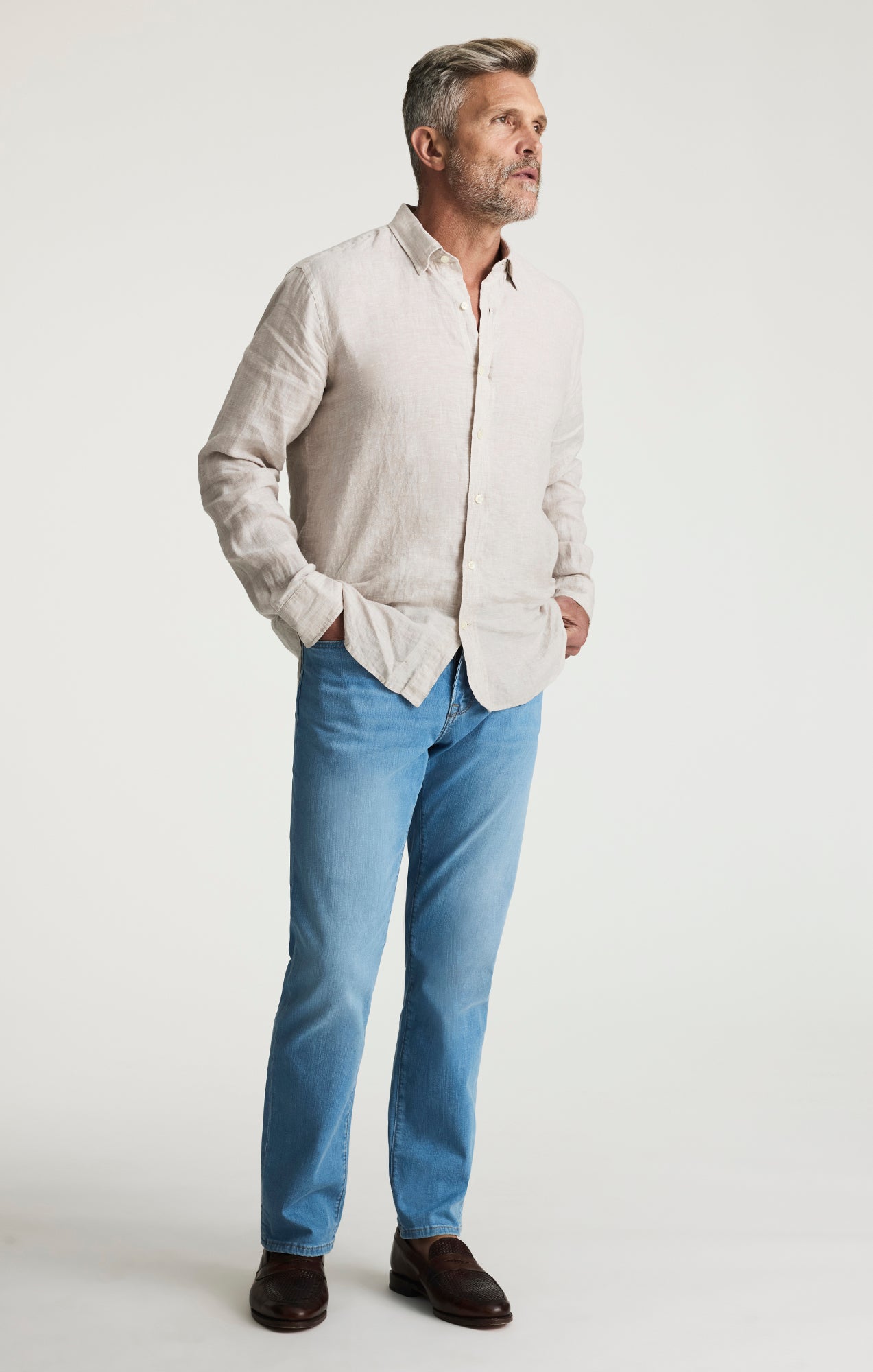 34 Heritage Men's Charisma Relaxed Straight Jeans In Light Brushed