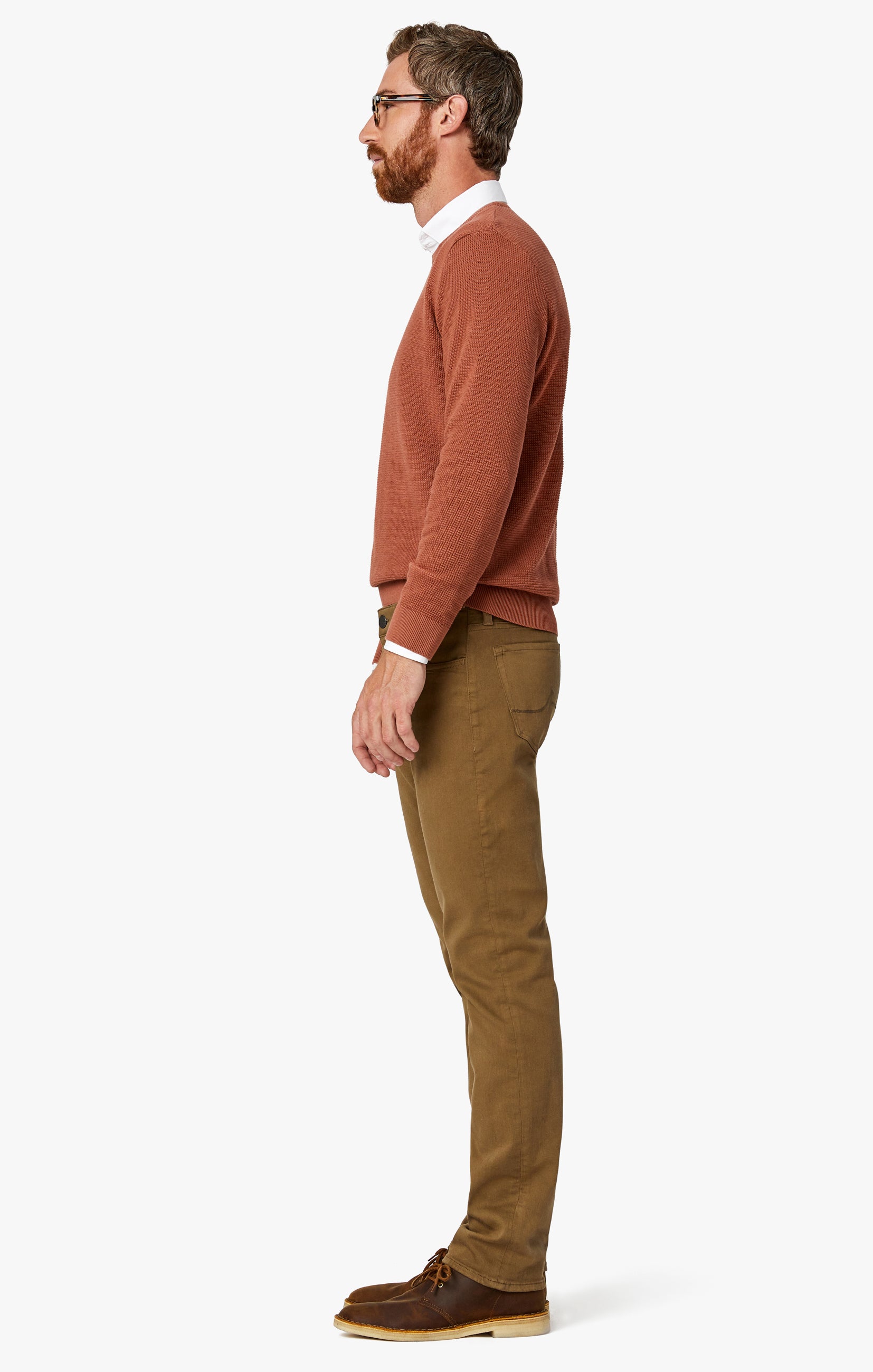 Courage Straight Leg Pants In Tobacco Comfort