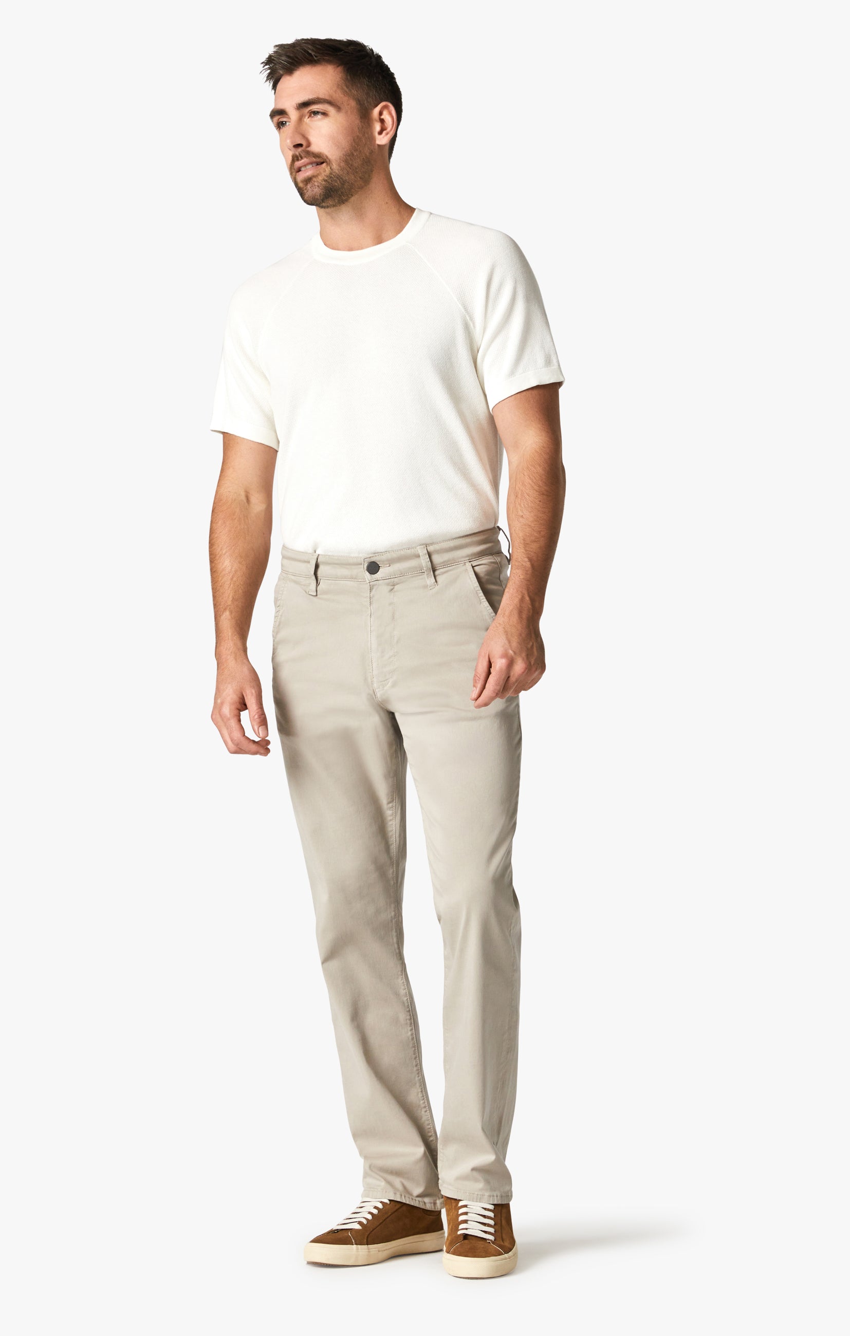 Charisma Relaxed Straight Chino Pants In Dawn Twill