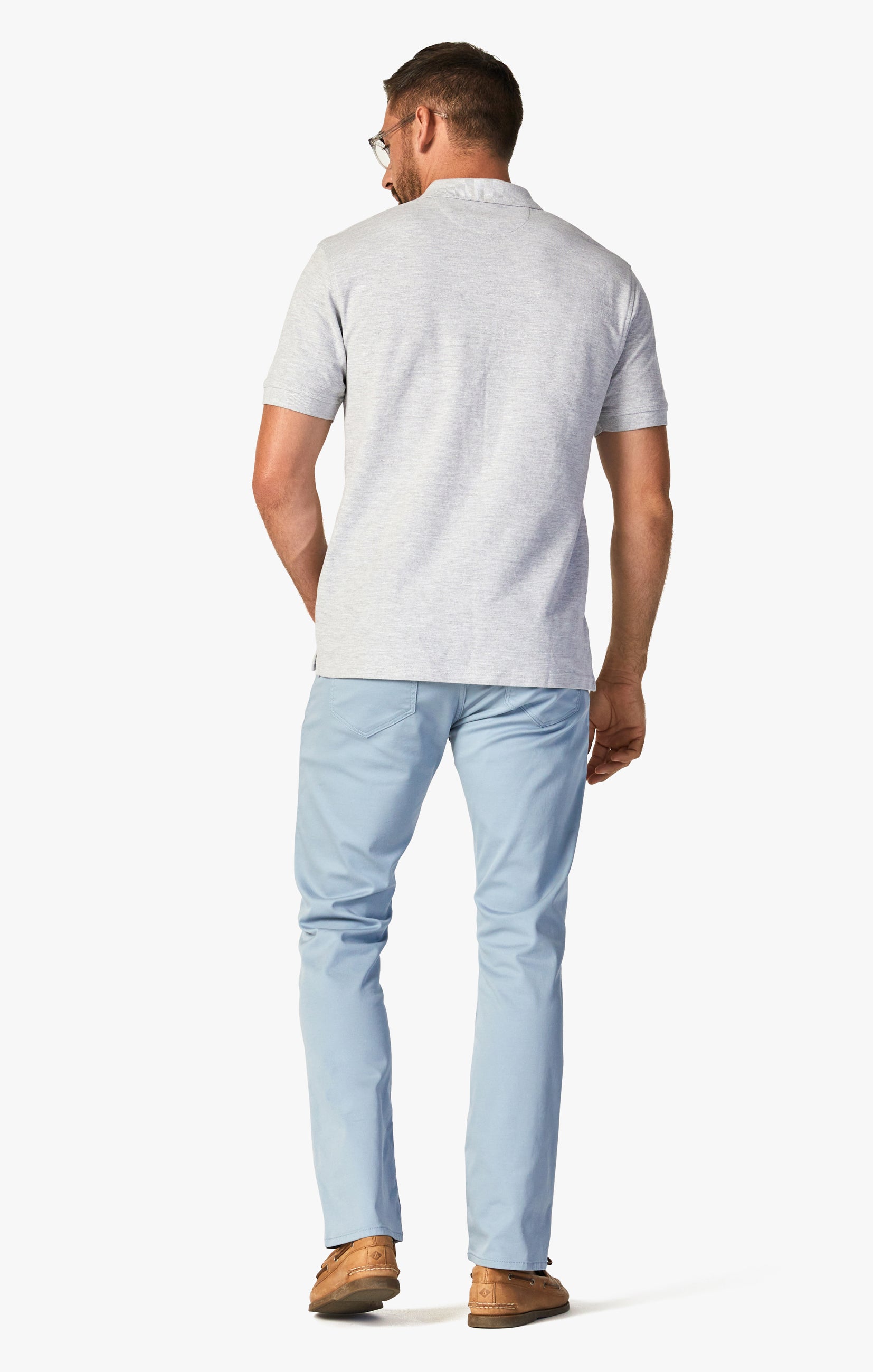 Charisma Relaxed Straight Pants In French Blue Summer Coolmax