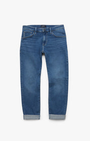 Cool Tapered Leg Jeans In Shaded Blue Selvedge