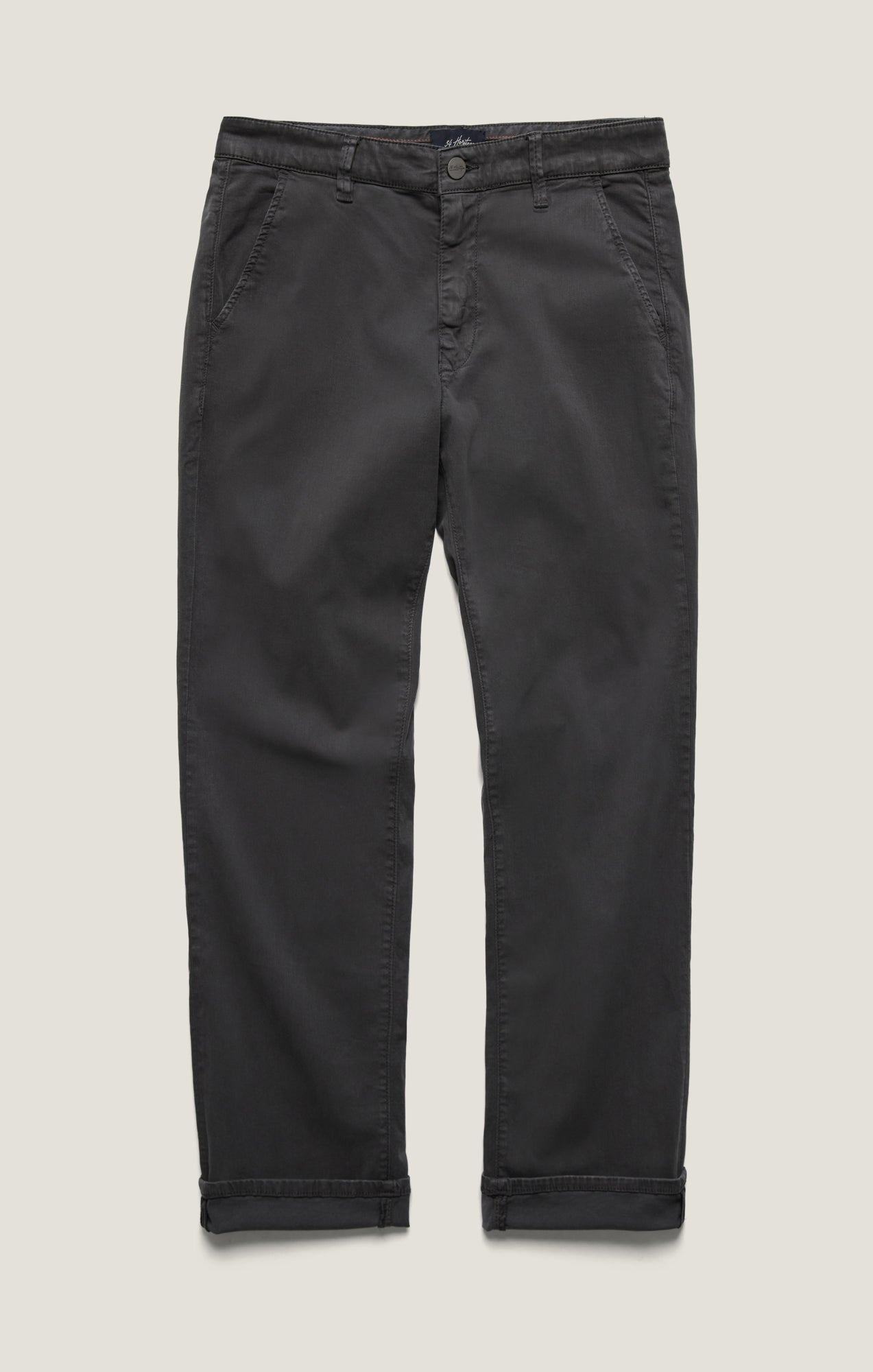 34 Heritage Men's Charisma Relaxed Straight Chinos in Ash Twill