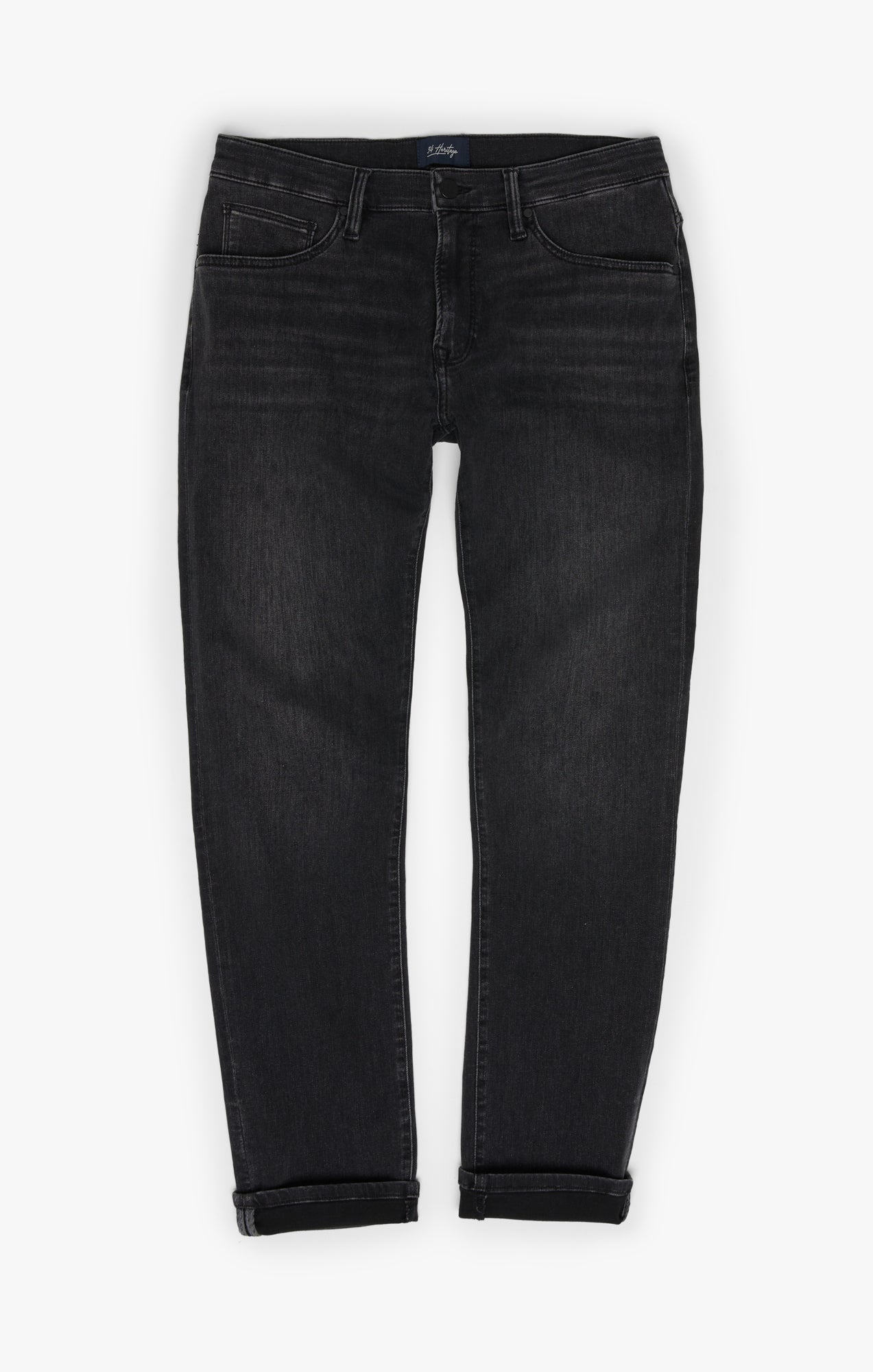 Courage Straight Leg Jeans In Dark Smoke Refined Image 7