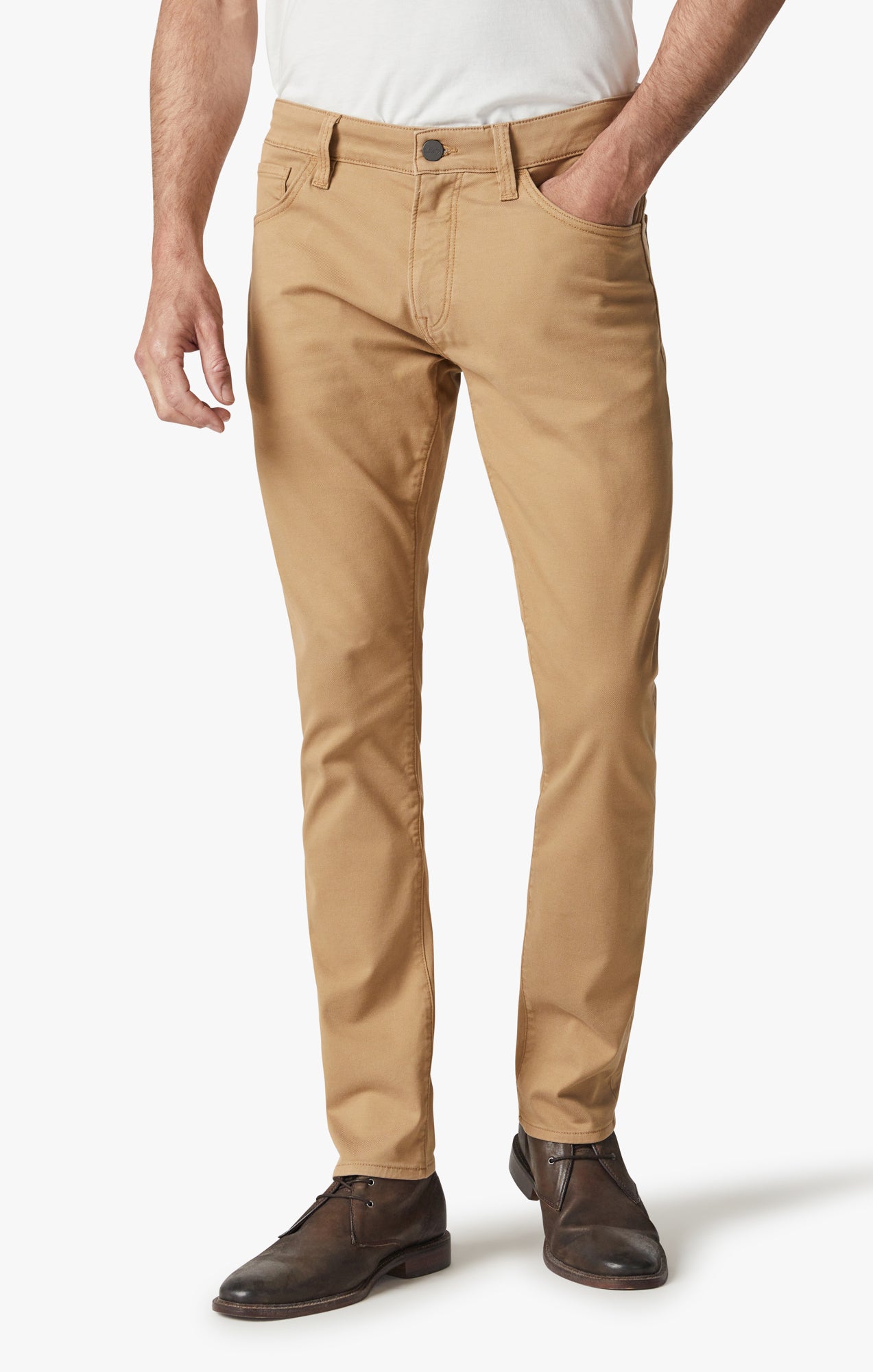 Courage Straight Leg Pants In British Khaki Comfort
