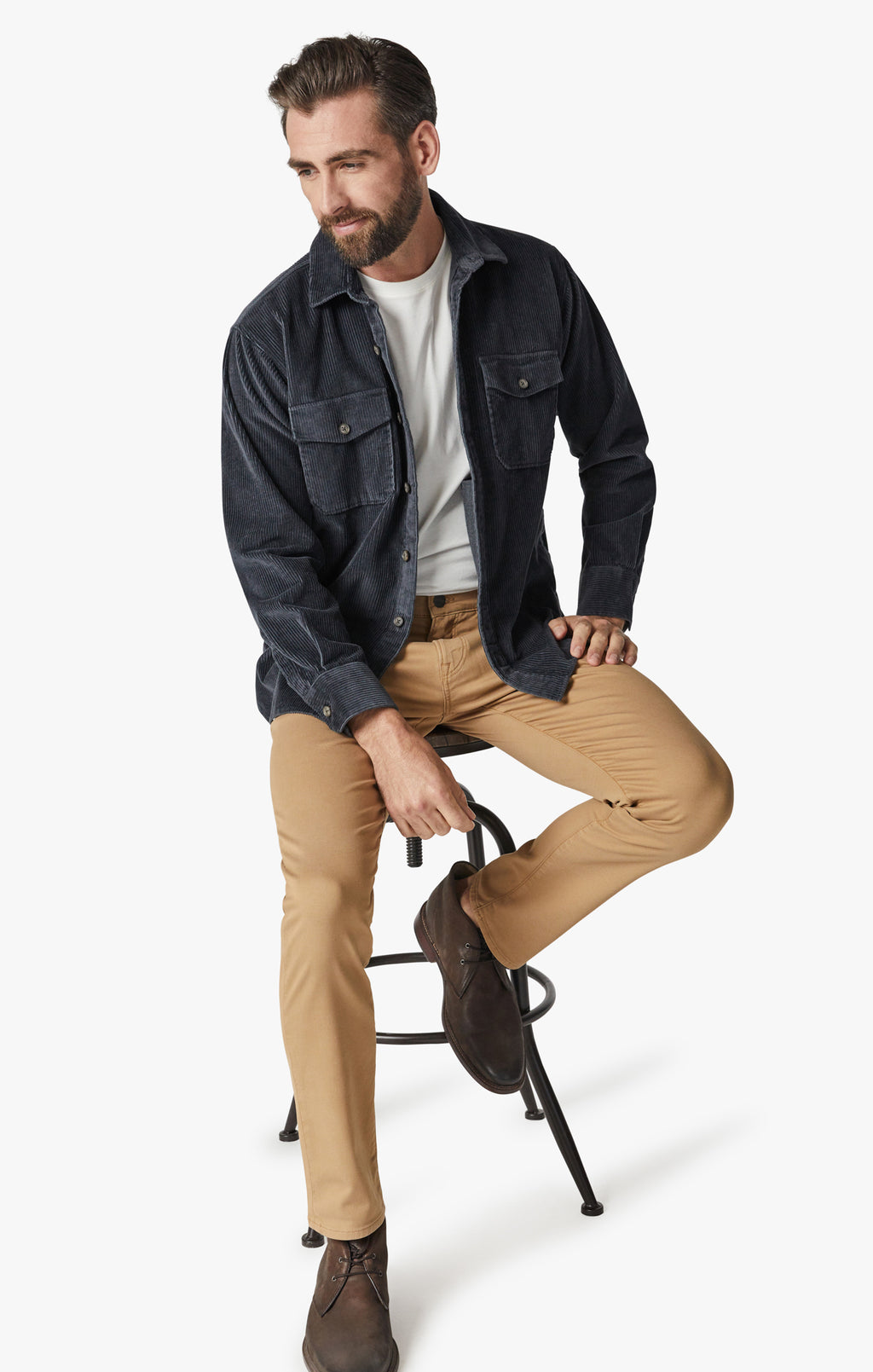 Courage Straight Leg Pants In British Khaki Comfort