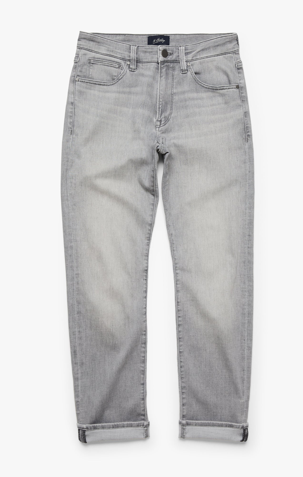 Courage Straight Leg Jeans In Light Grey Urban