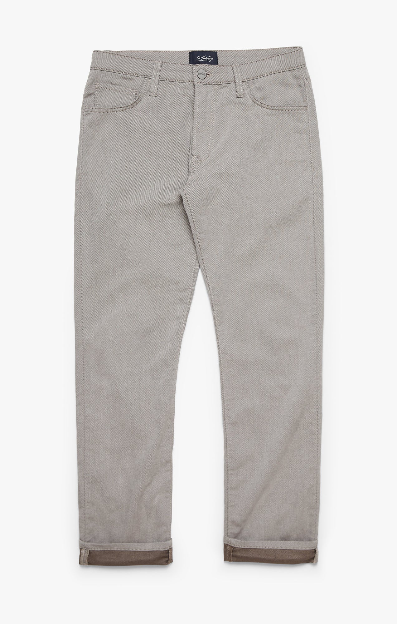Courage Straight Leg Pants In Brown Refined Twill