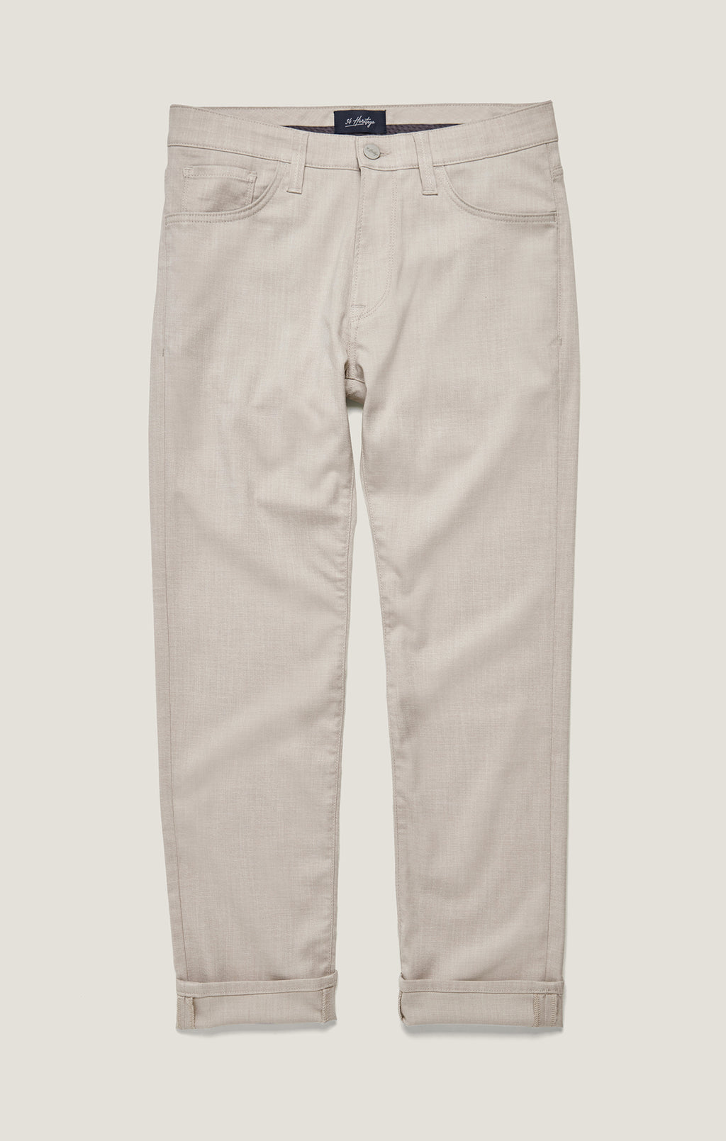 Courage Straight Leg Pants in Cream Cross Twill