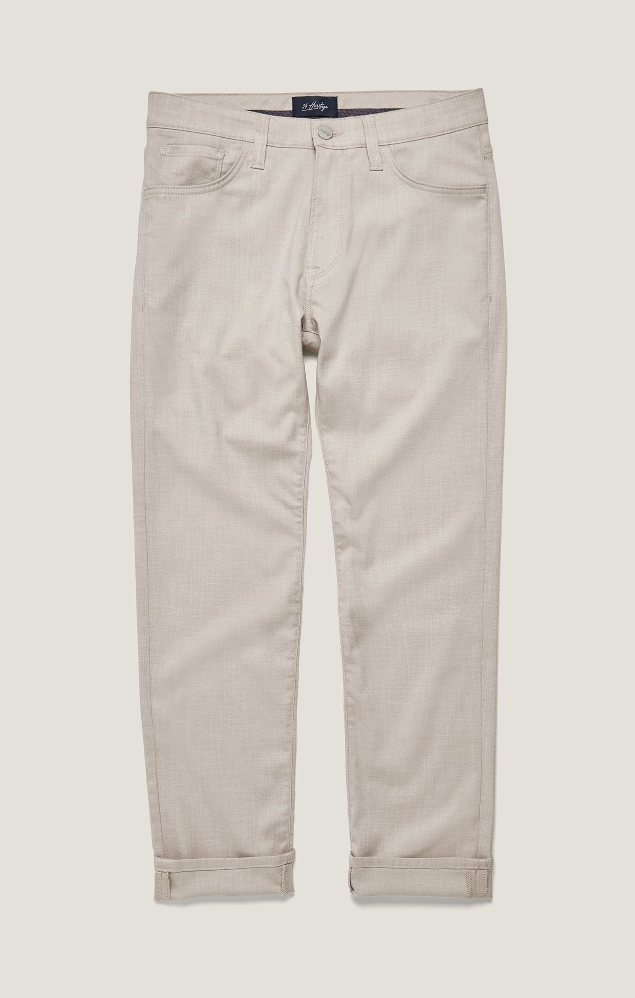 Courage Straight Leg Pants in Cream Cross Twill