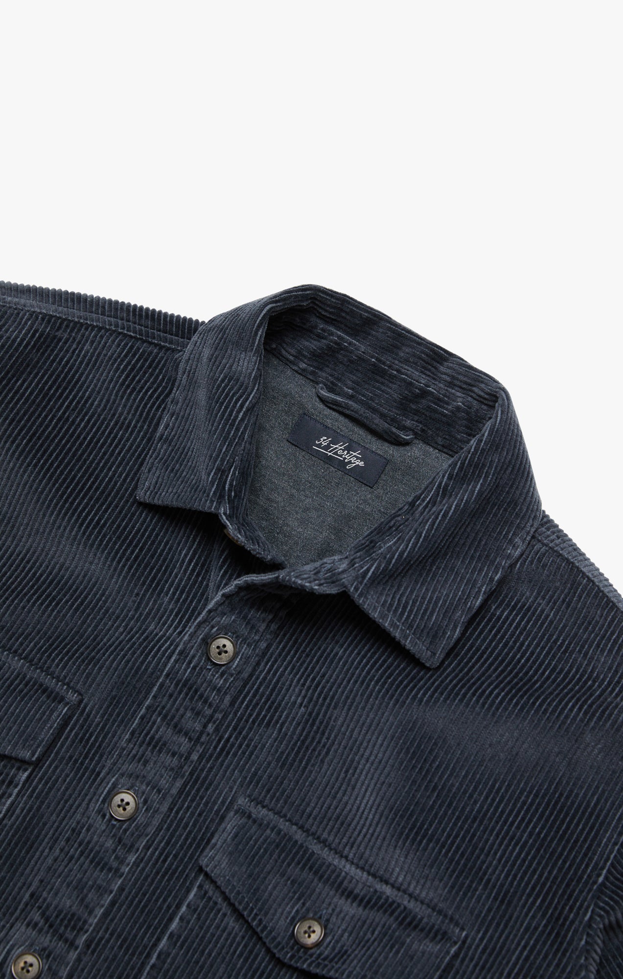 Overshirt In Charcoal Image 11
