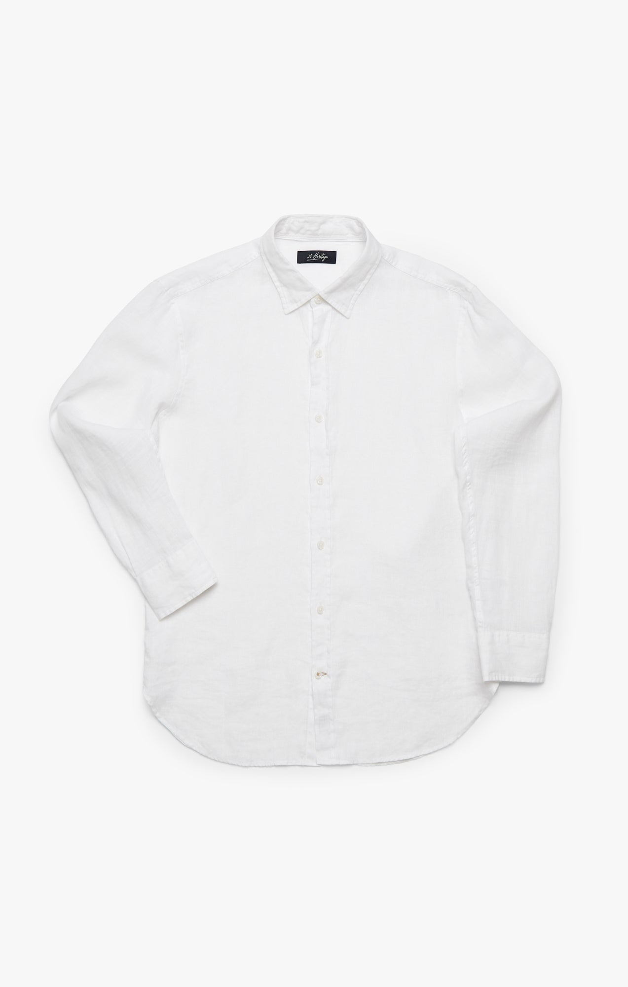 Linen Chambray Shirt In Bright White