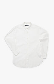Luxe Twill Shirt In Bright White