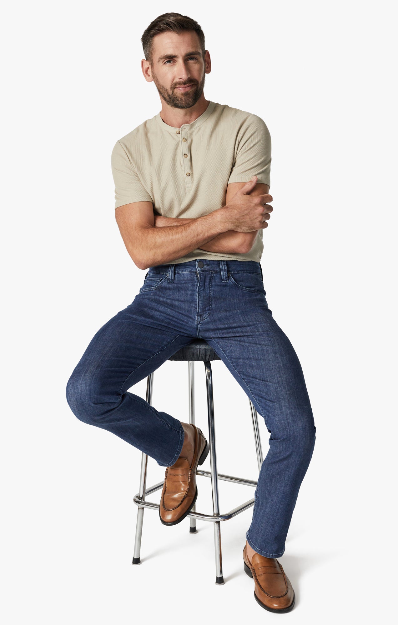 Charisma Relaxed Straight Leg Jeans In Mid Kona Image 7