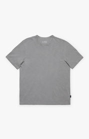 Slub Crew Neck T-Shirt In Grey