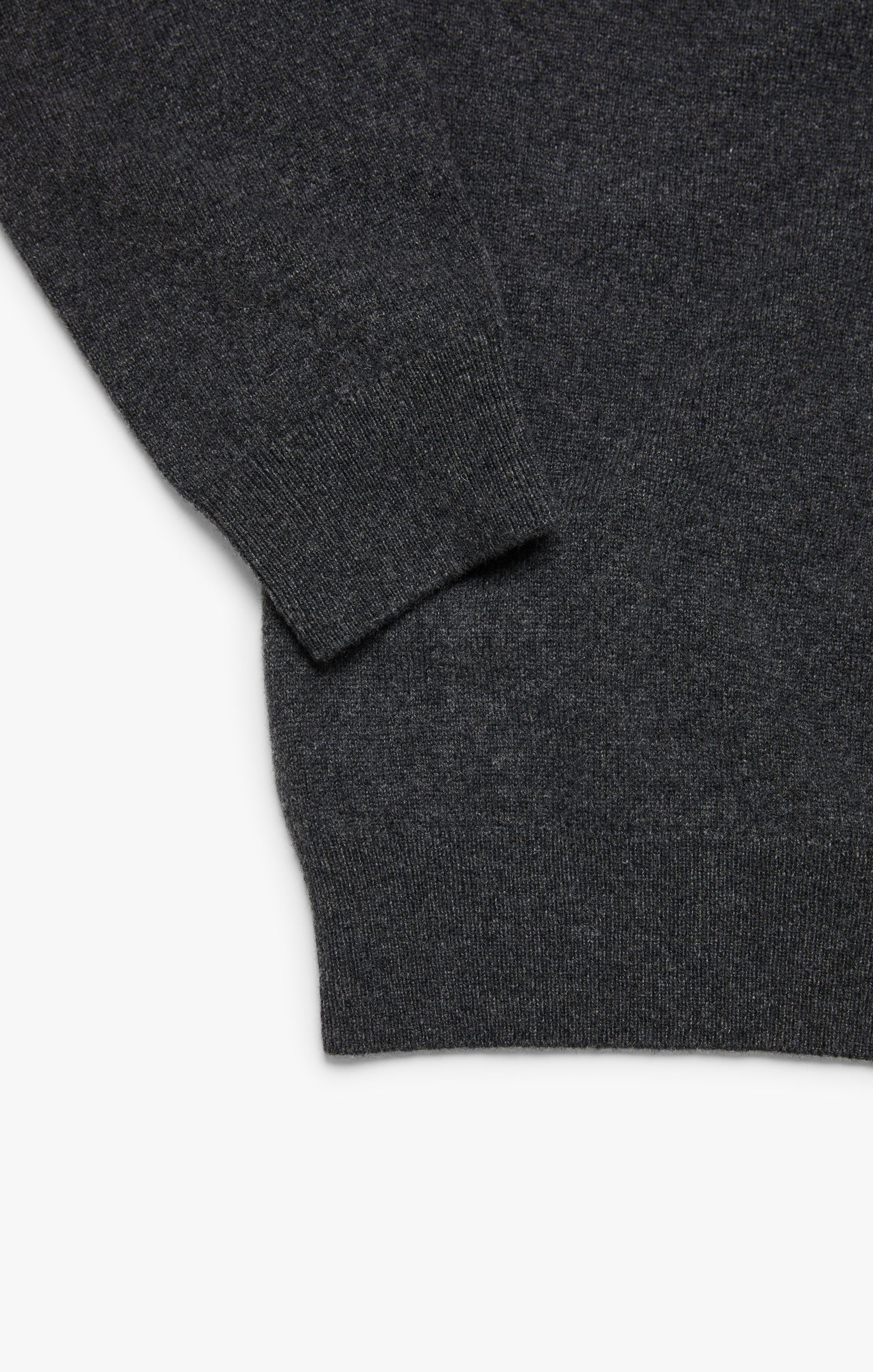 Cashmere Crew Neck Sweater In Charcoal Image 9