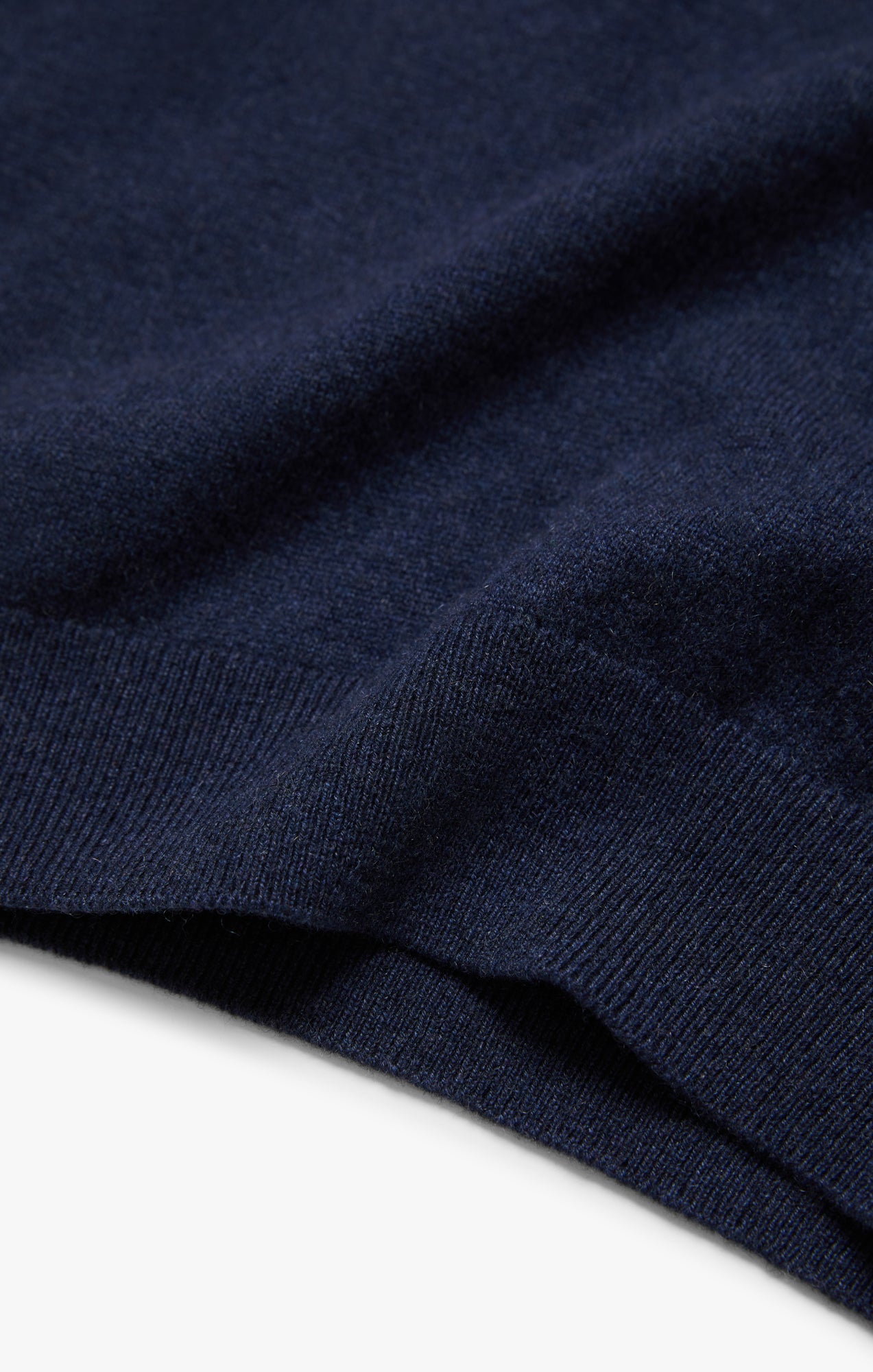 Cashmere Quarter Zip Sweater In Navy Image 10