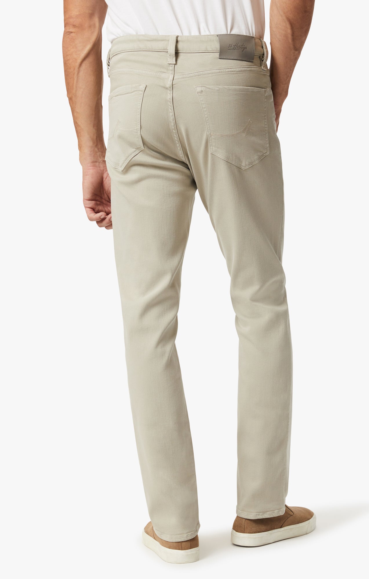 Charisma Relaxed Straight Pants In Stone Comfort Image 4