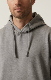 French Terry Hoodie In Grey Melange