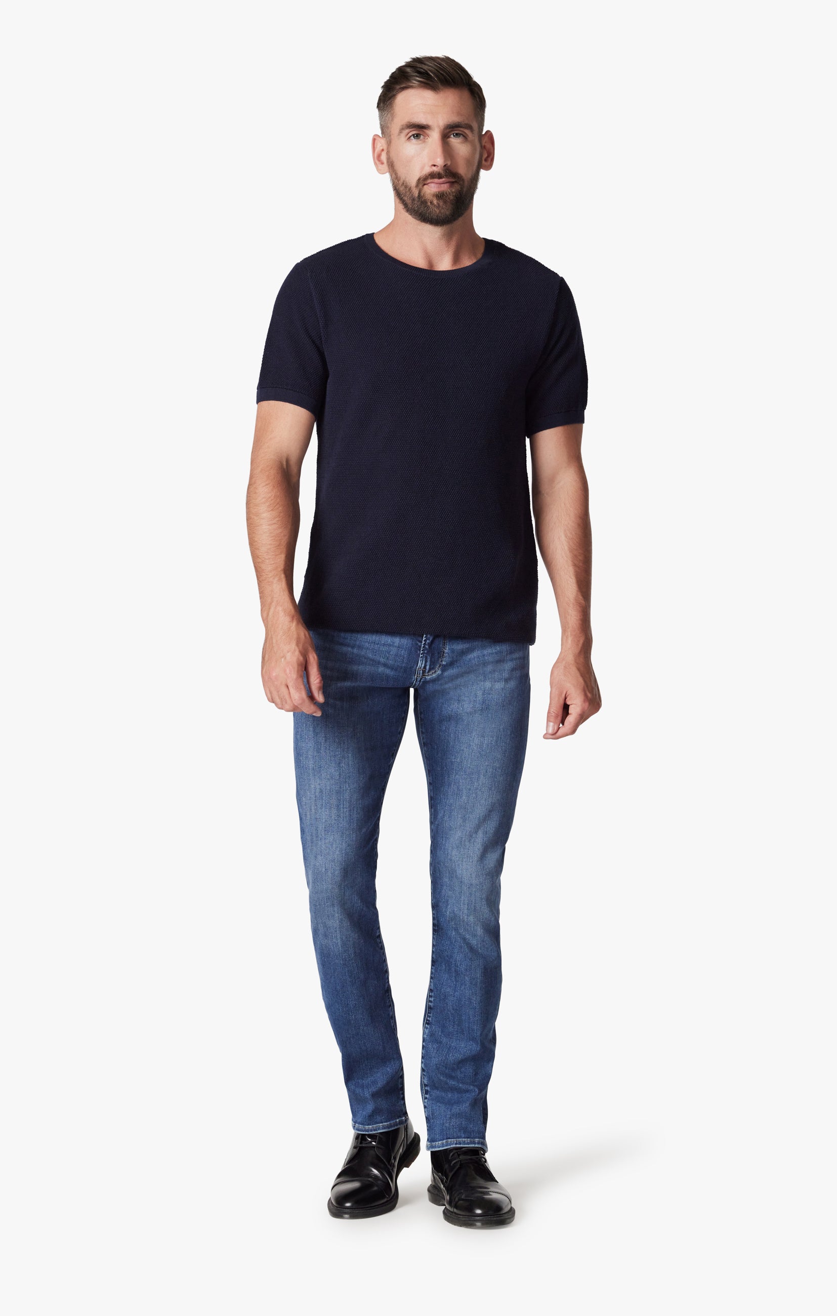 Courage Straight Leg Jeans In Mid Brushed Refined Image 2