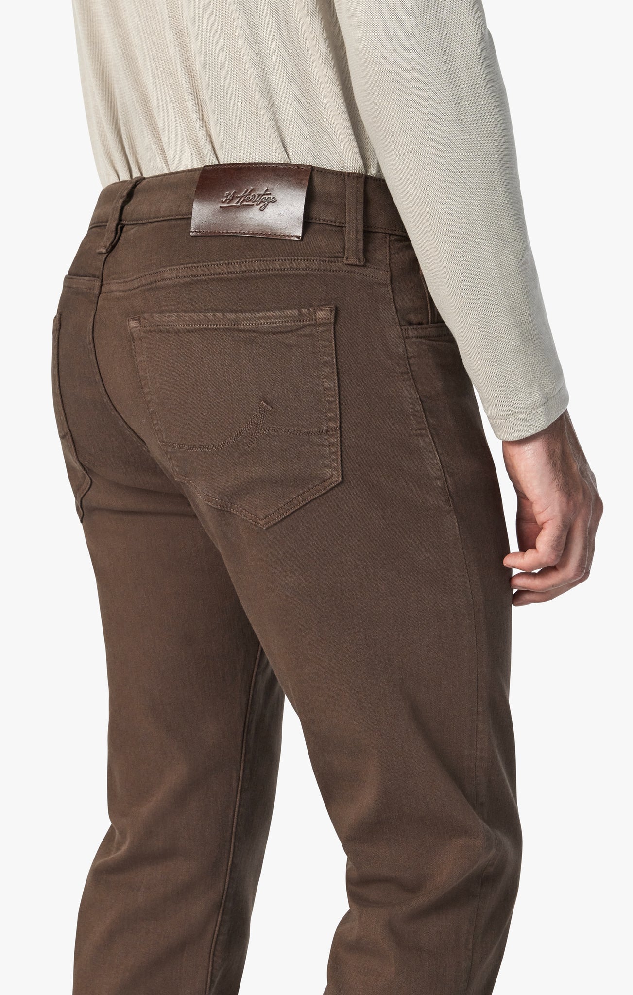 34 Heritage Courage Mid-Rise, Straight Leg Pants In Cafe Comfort