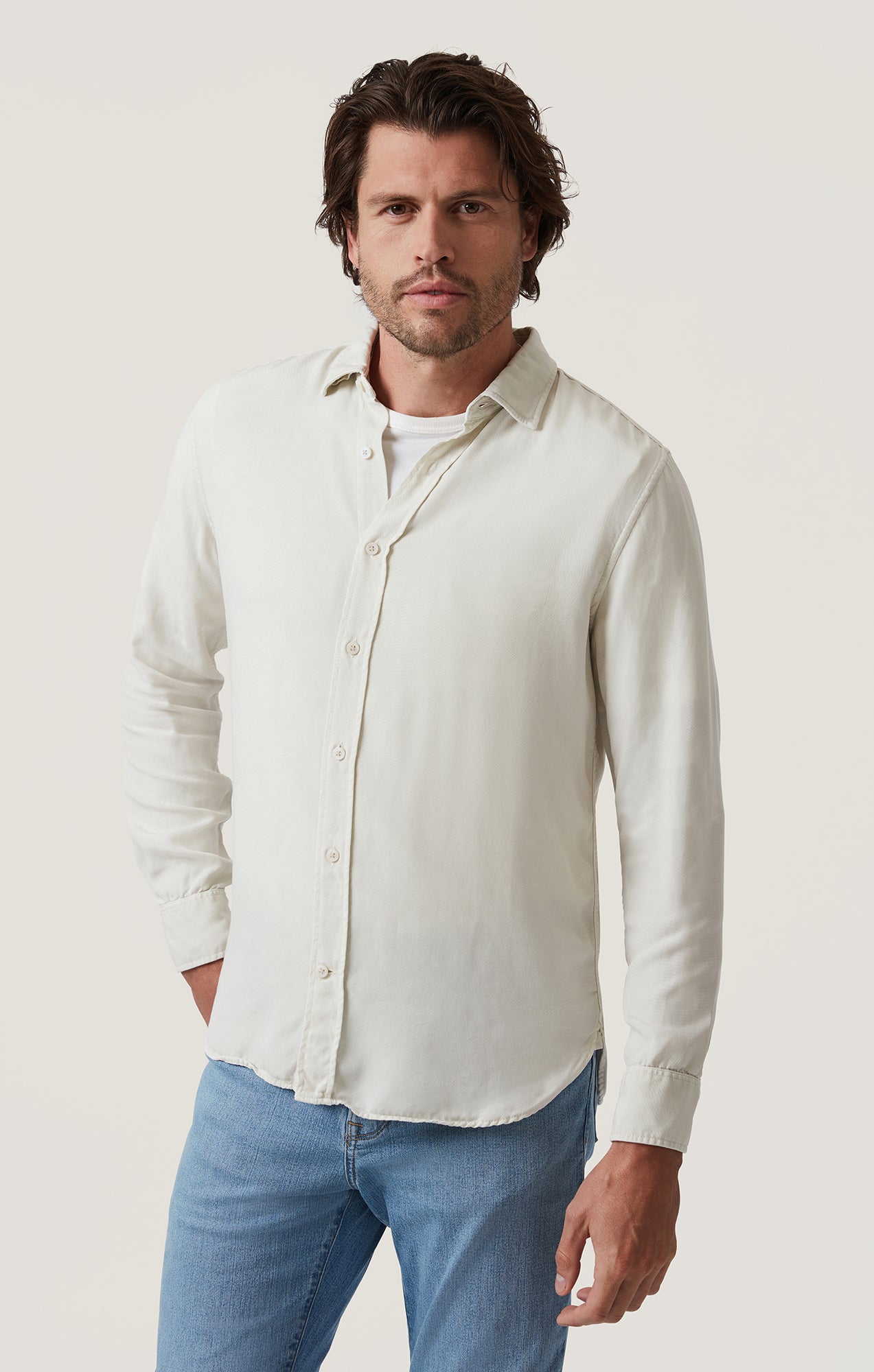 Tencel Shirt in Ivory