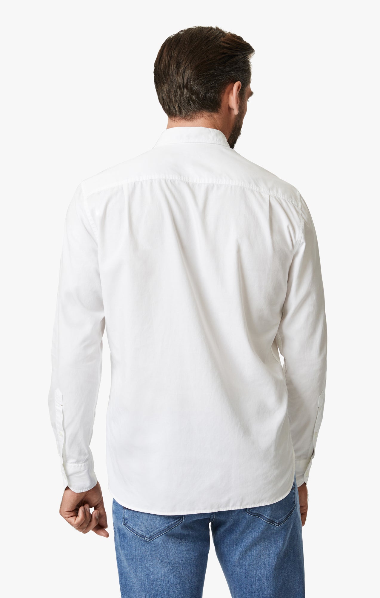 Luxe Twill Shirt In Bright White