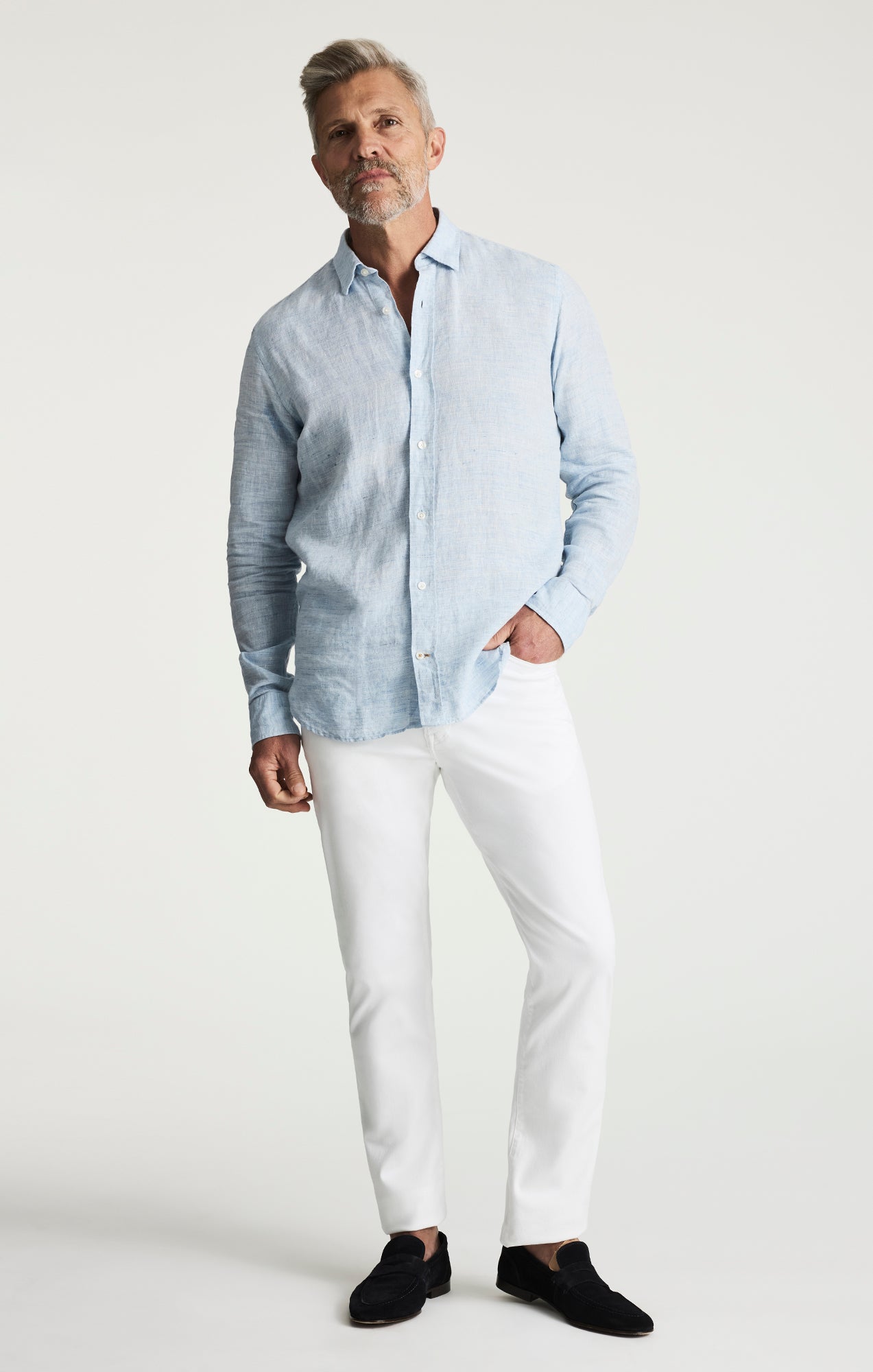 Linen Shirt In Blue