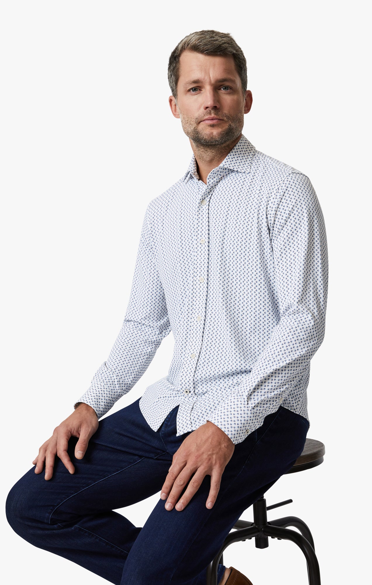 Ocean Dot Shirt In White