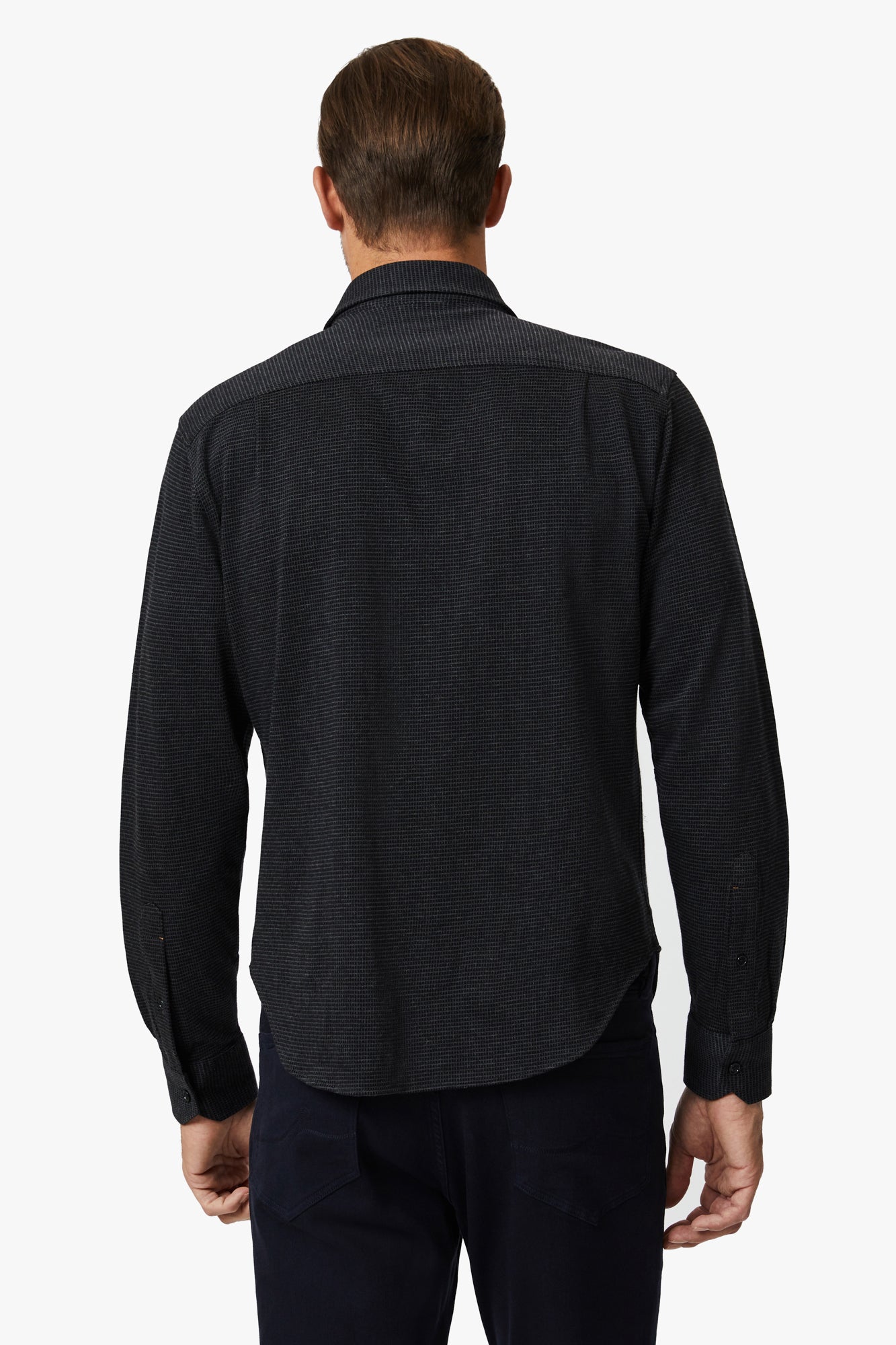 Axels Premium Denim Roper Western Snap Shirt In Nero | Axel's of Vail