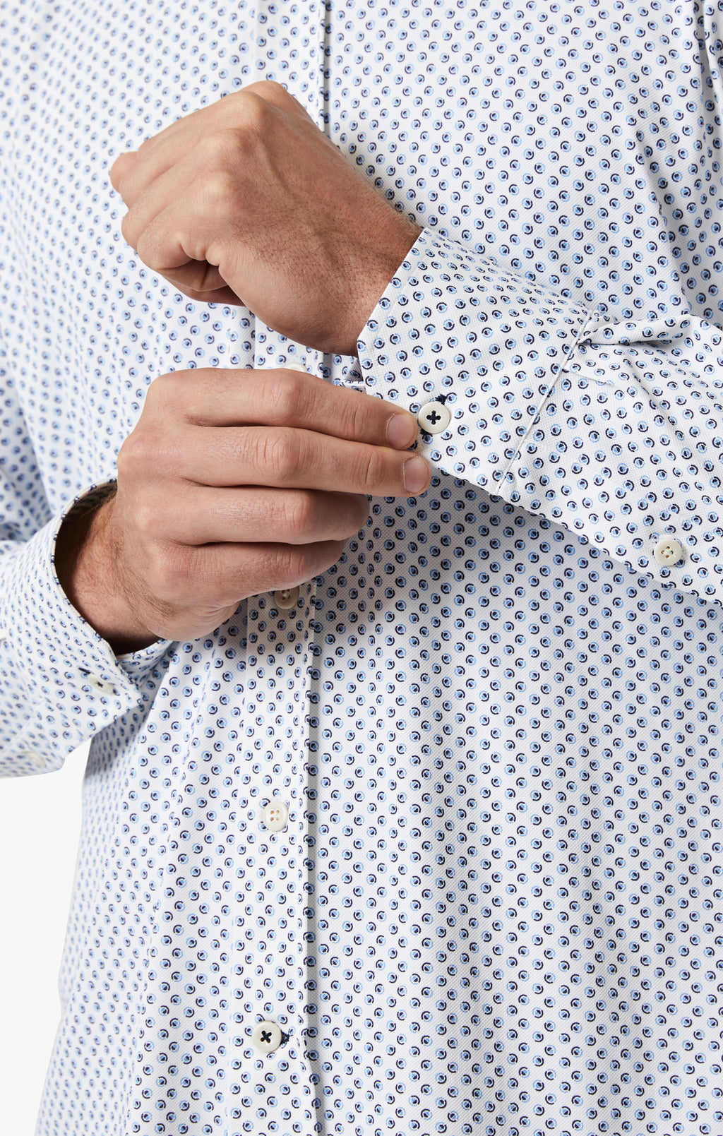 Ocean Dot Shirt In White