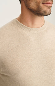 Cashmere Crew Neck Sweater In Beige