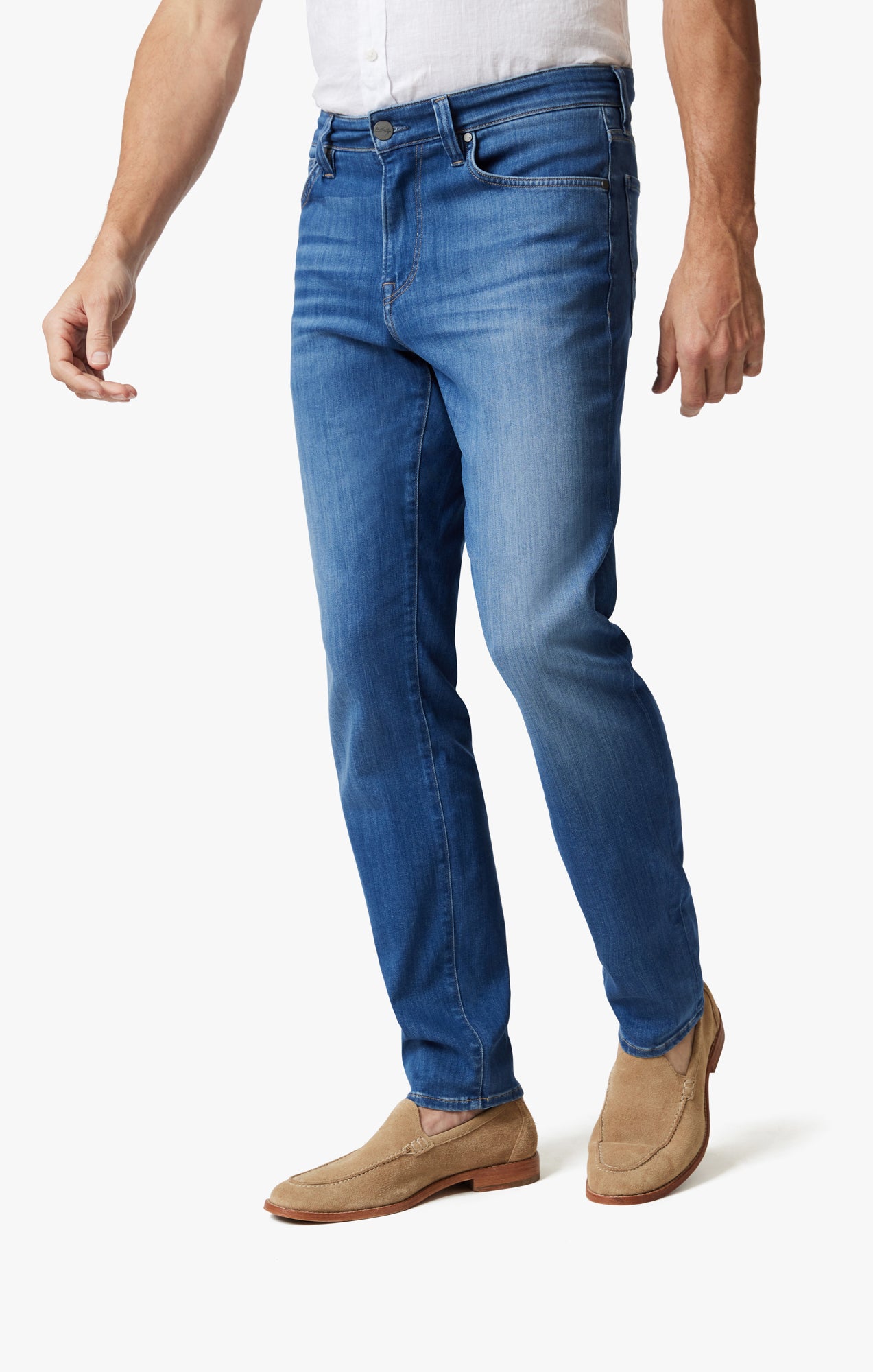 Champ Athletic Fit Jeans In Sky Refined