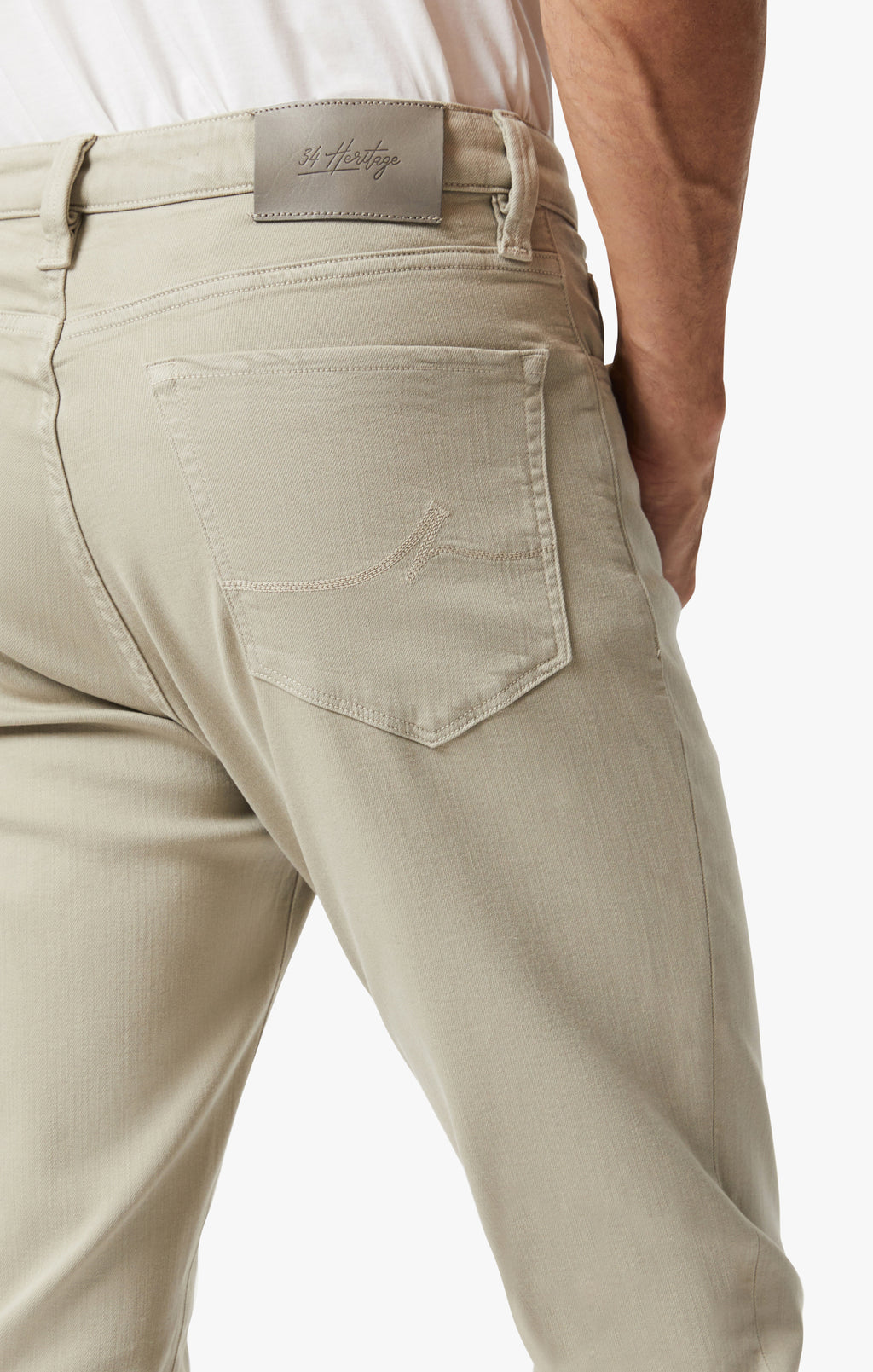 Charisma Relaxed Straight Pants In Stone Comfort