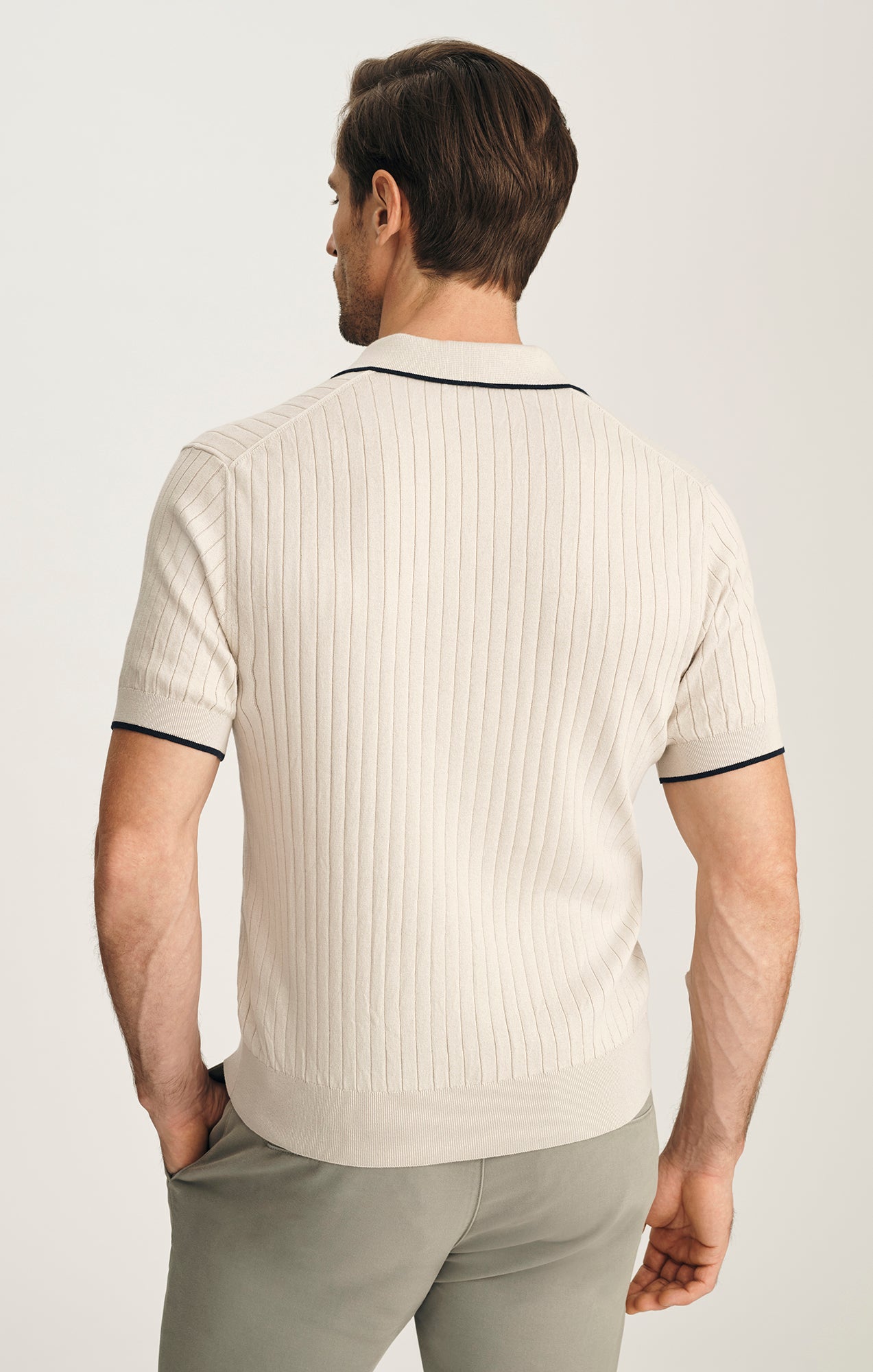 Polo Sweater In Pure Cashmere