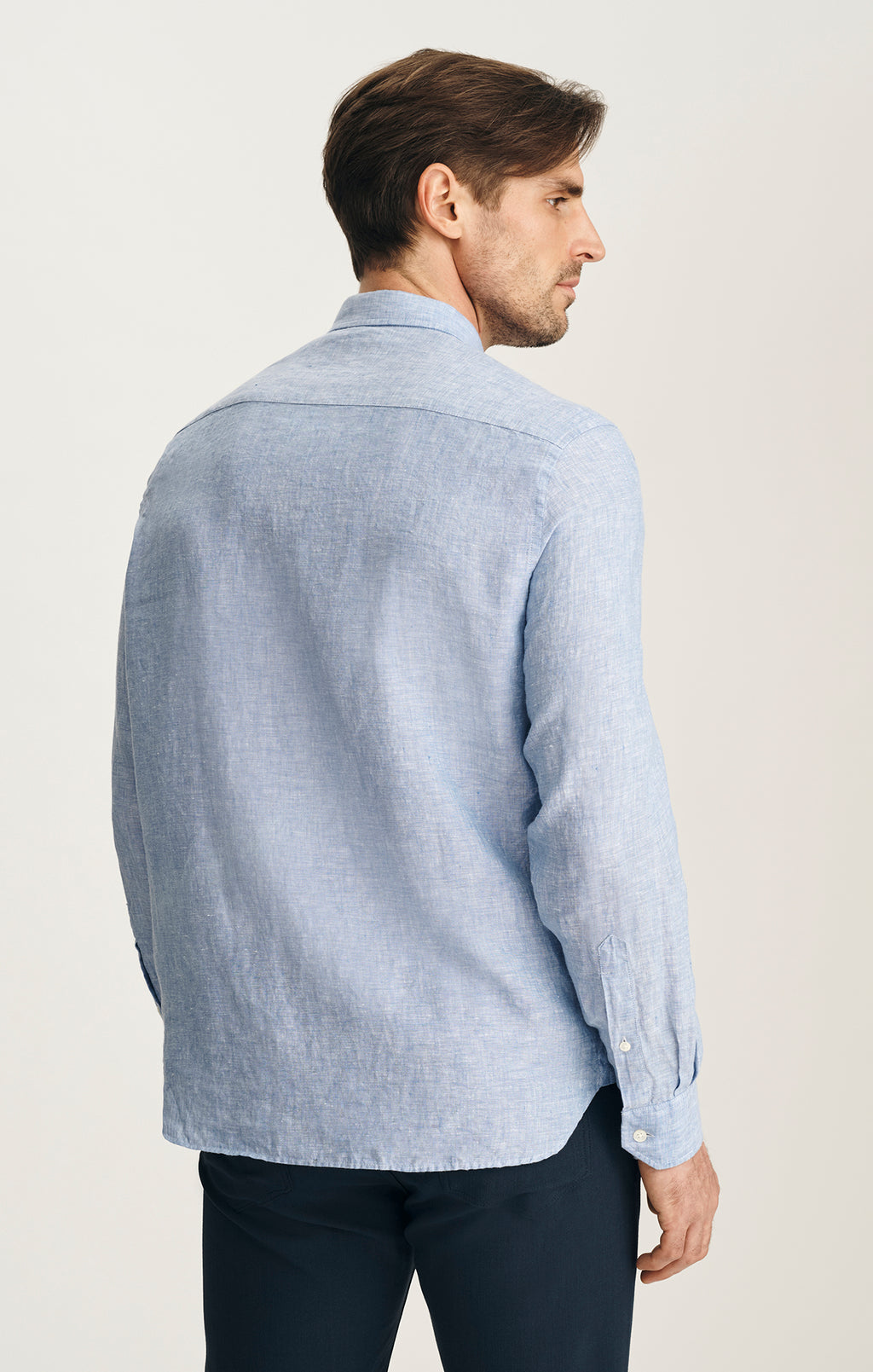 Linen Shirt In Light Blue