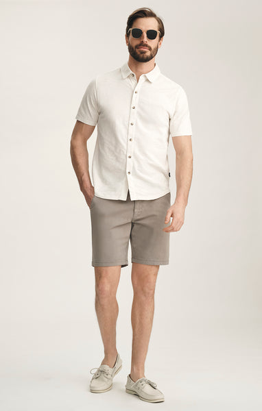 34 Heritage Men's Arizona Slim Shorts In Driftwood Twill