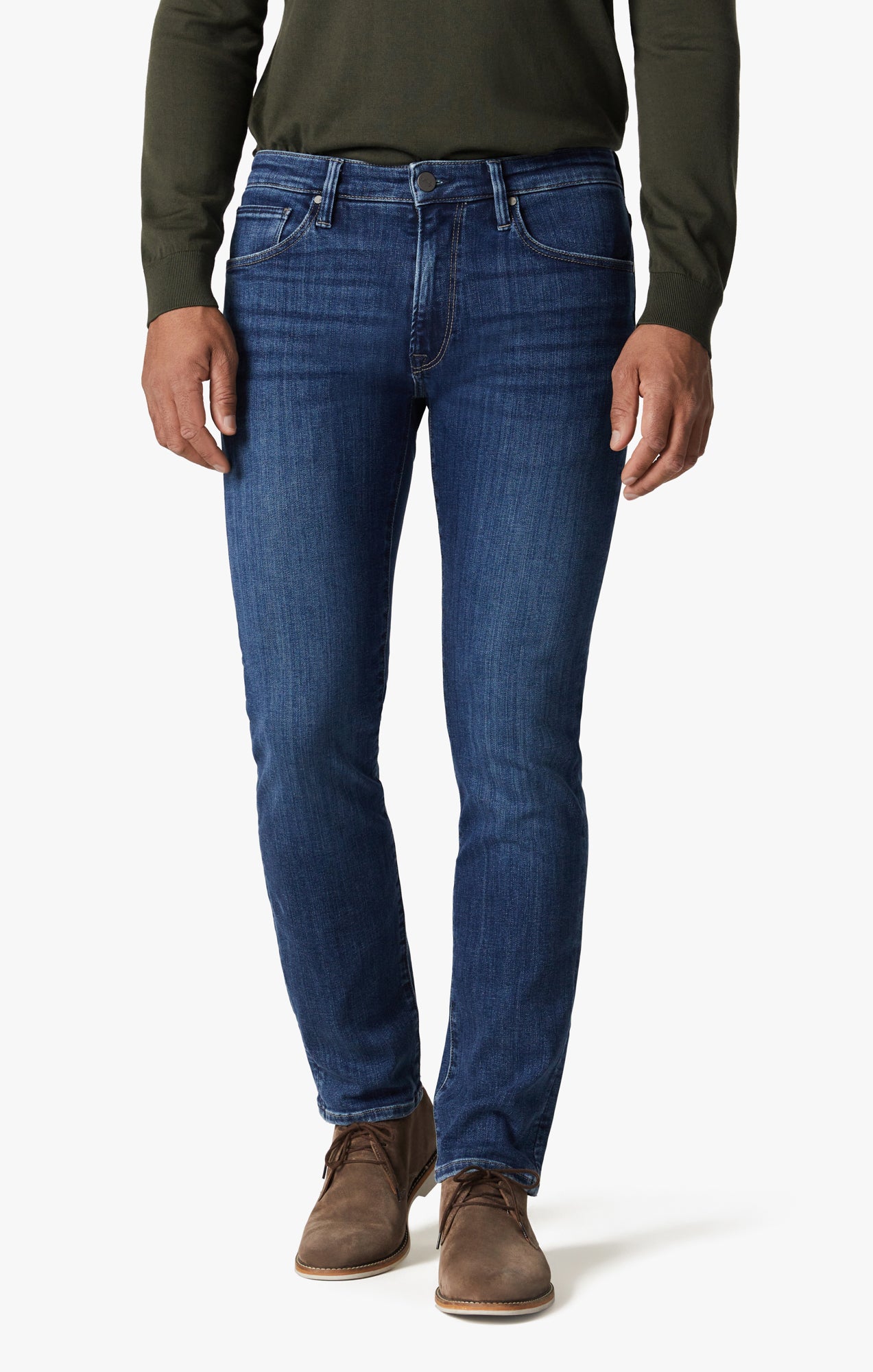 Courage Straight Leg Jeans in Deep Brushed Organic – 34 Heritage
